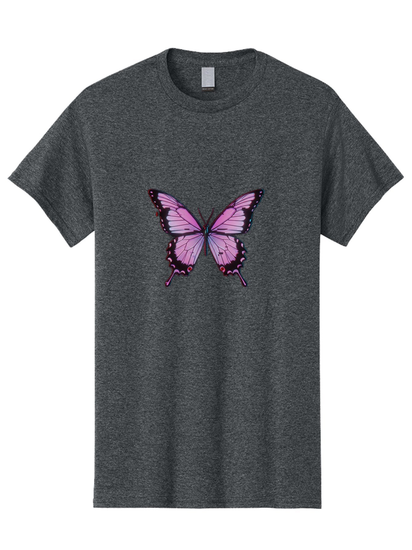 Pink-Butterfly-3 Men'S Graphic Tee, 100% Cotton, Comfortable Casual Summer Wear, Machine Washable, Vintage Camera, Old Camera, Antique Camera, Black Camera, Classic Photography, Photography Equipment, Nostalgic Device, Film Camera, Camera Art Bai217 9