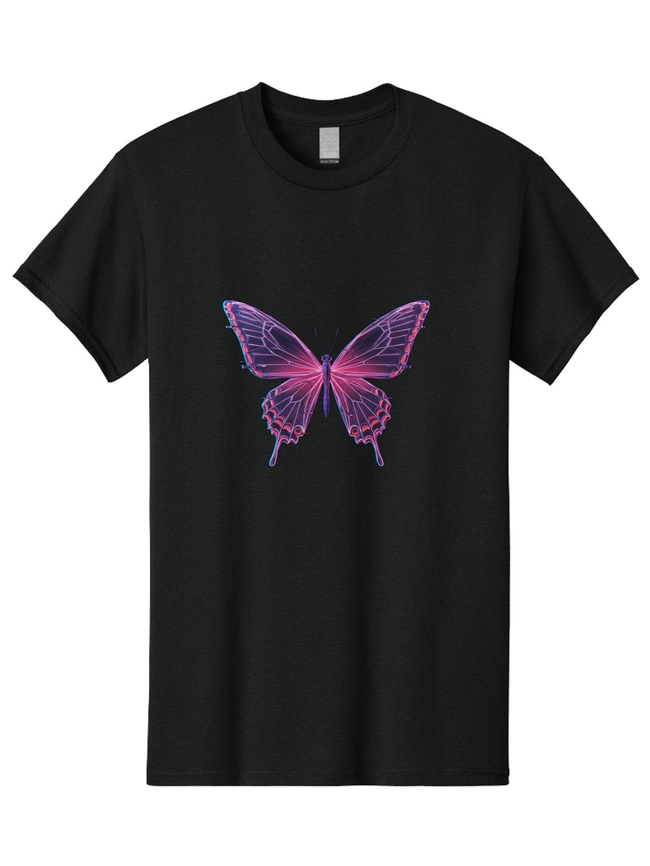 Pink-Butterfly-4 Men'S Graphic Tee, 100% Cotton, Comfortable Casual Summer Wear, Machine Washable, Vintage Camera, Old Camera, Antique Camera, Black Camera, Classic Photography, Photography Equipment, Nostalgic Device, Film Camera, Camera Art Bai218 12