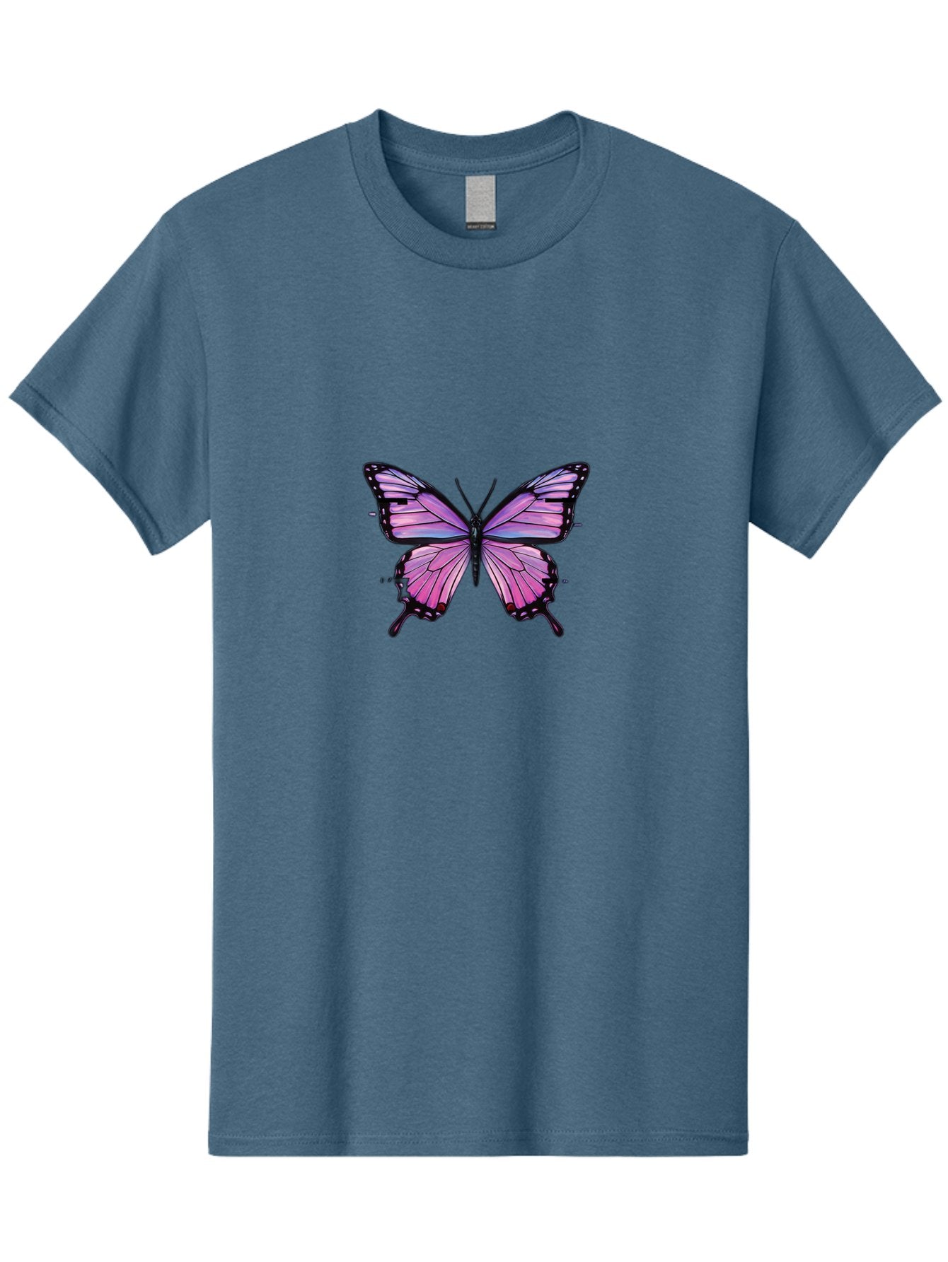 Pink-Butterfly-5 Men'S Graphic Tee, 100% Cotton, Comfortable Casual Summer Wear, Machine Washable, Vintage Camera, Old Camera, Antique Camera, Black Camera, Classic Photography, Photography Equipment, Nostalgic Device, Film Camera, Camera Art Bai219 3