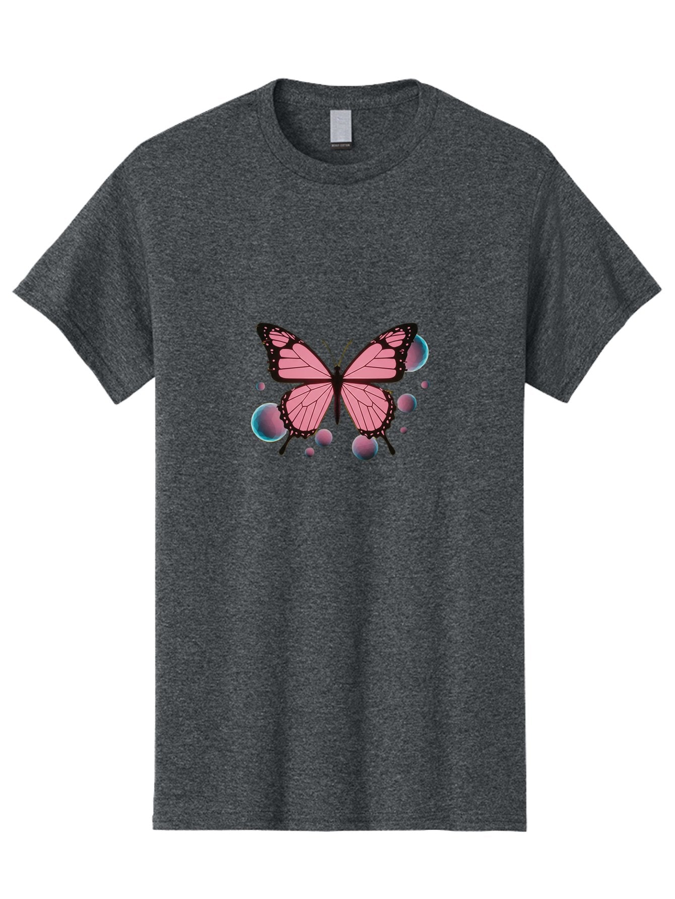 Pink-Butterfly-7 Men'S Graphic Tee, 100% Cotton, Comfortable Casual Summer Wear, Machine Washable, Vintage Camera, Old Camera, Antique Camera, Black Camera, Classic Photography, Photography Equipment, Nostalgic Device, Film Camera, Camera Art Bai221 10