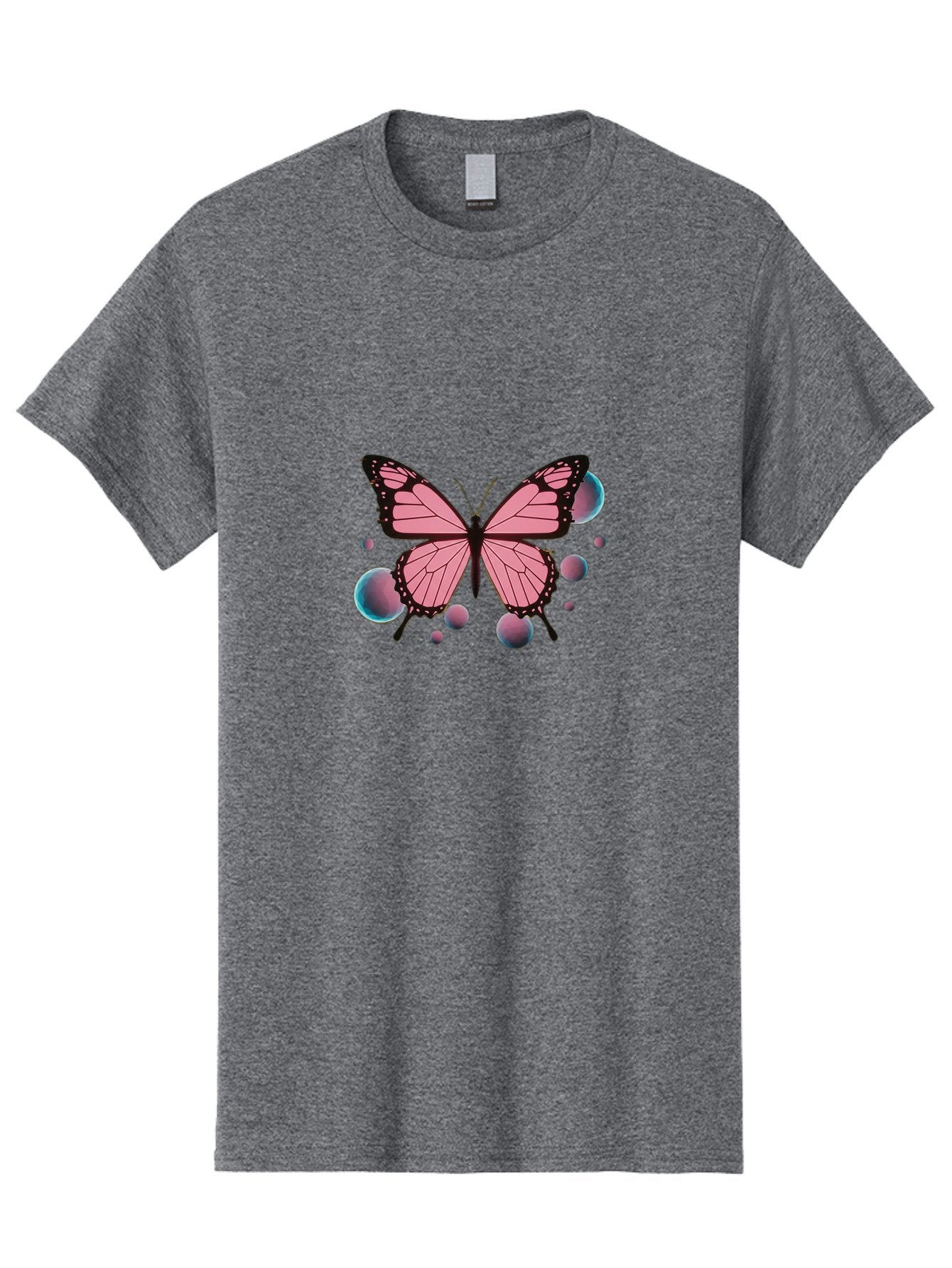 Pink-Butterfly-7 Men'S Graphic Tee, 100% Cotton, Comfortable Casual Summer Wear, Machine Washable, Vintage Camera, Old Camera, Antique Camera, Black Camera, Classic Photography, Photography Equipment, Nostalgic Device, Film Camera, Camera Art Bai221