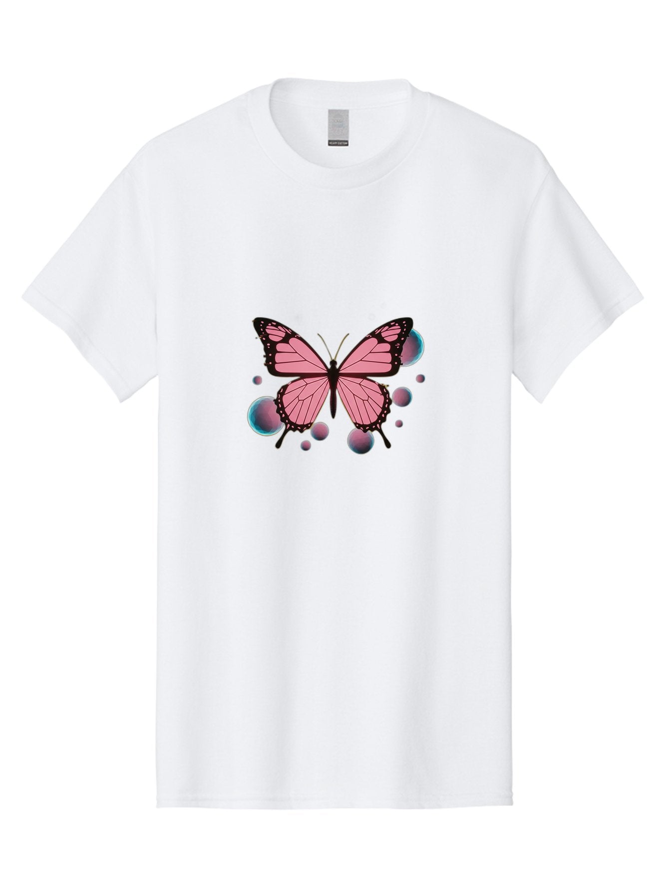 Pink-Butterfly-7 Men'S Graphic Tee, 100% Cotton, Comfortable Casual Summer Wear, Machine Washable, Vintage Camera, Old Camera, Antique Camera, Black Camera, Classic Photography, Photography Equipment, Nostalgic Device, Film Camera, Camera Art Bai221 6