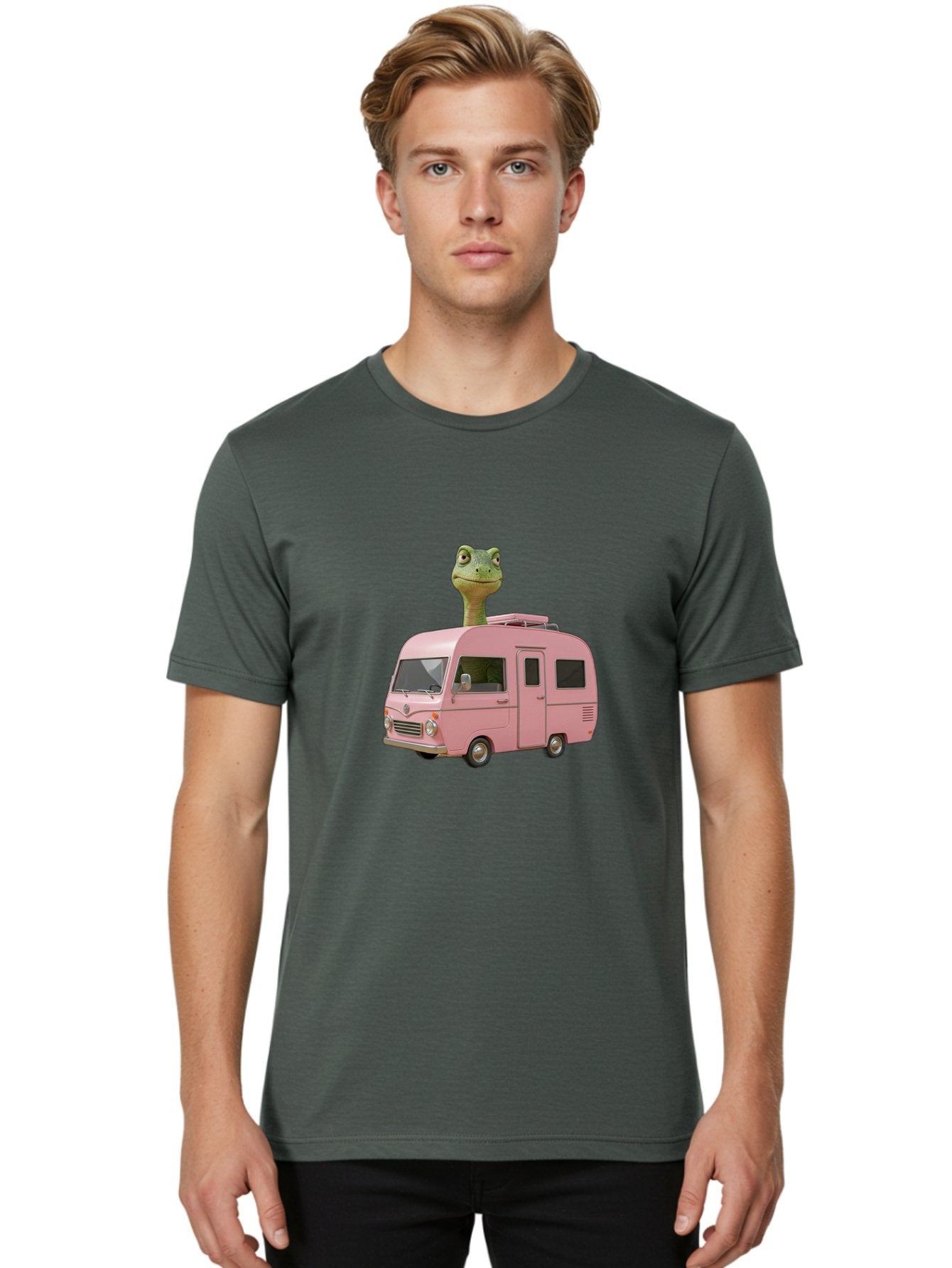 Pink-Camper-Van Men'S Graphic Tee, 100% Cotton, Comfortable Casual Summer Wear, Machine Washable, Vintage Camera, Old Camera, Antique Camera, Black Camera, Classic Photography, Photography Equipment, Nostalgic Device, Film Camera, Camera Art Bai223 19