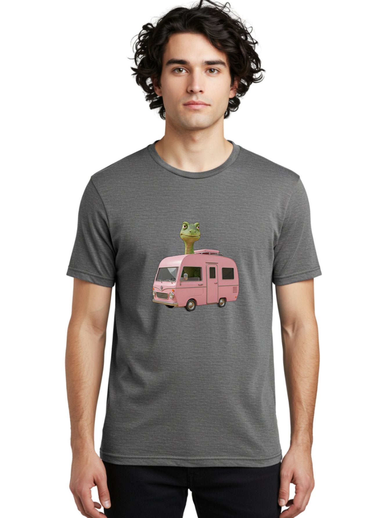 Pink-Camper-Van Men'S Graphic Tee, 100% Cotton, Comfortable Casual Summer Wear, Machine Washable, Vintage Camera, Old Camera, Antique Camera, Black Camera, Classic Photography, Photography Equipment, Nostalgic Device, Film Camera, Camera Art Bai223 26