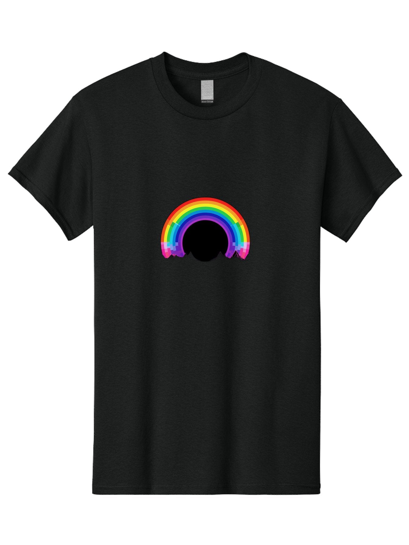Pixelated-Rainbow Men'S Graphic Tee, 100% Cotton, Comfortable Casual Summer Wear, Machine Washable, Vintage Camera, Old Camera, Antique Camera, Black Camera, Classic Photography, Photography Equipment, Nostalgic Device, Film Camera, Camera Art Bai227