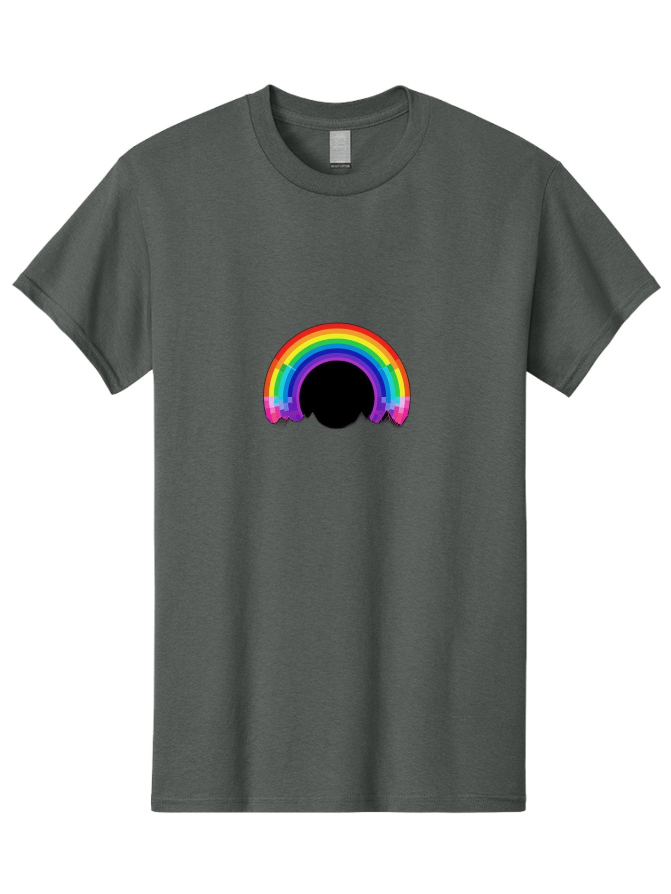 Pixelated-Rainbow Men'S Graphic Tee, 100% Cotton, Comfortable Casual Summer Wear, Machine Washable, Vintage Camera, Old Camera, Antique Camera, Black Camera, Classic Photography, Photography Equipment, Nostalgic Device, Film Camera, Camera Art Bai227