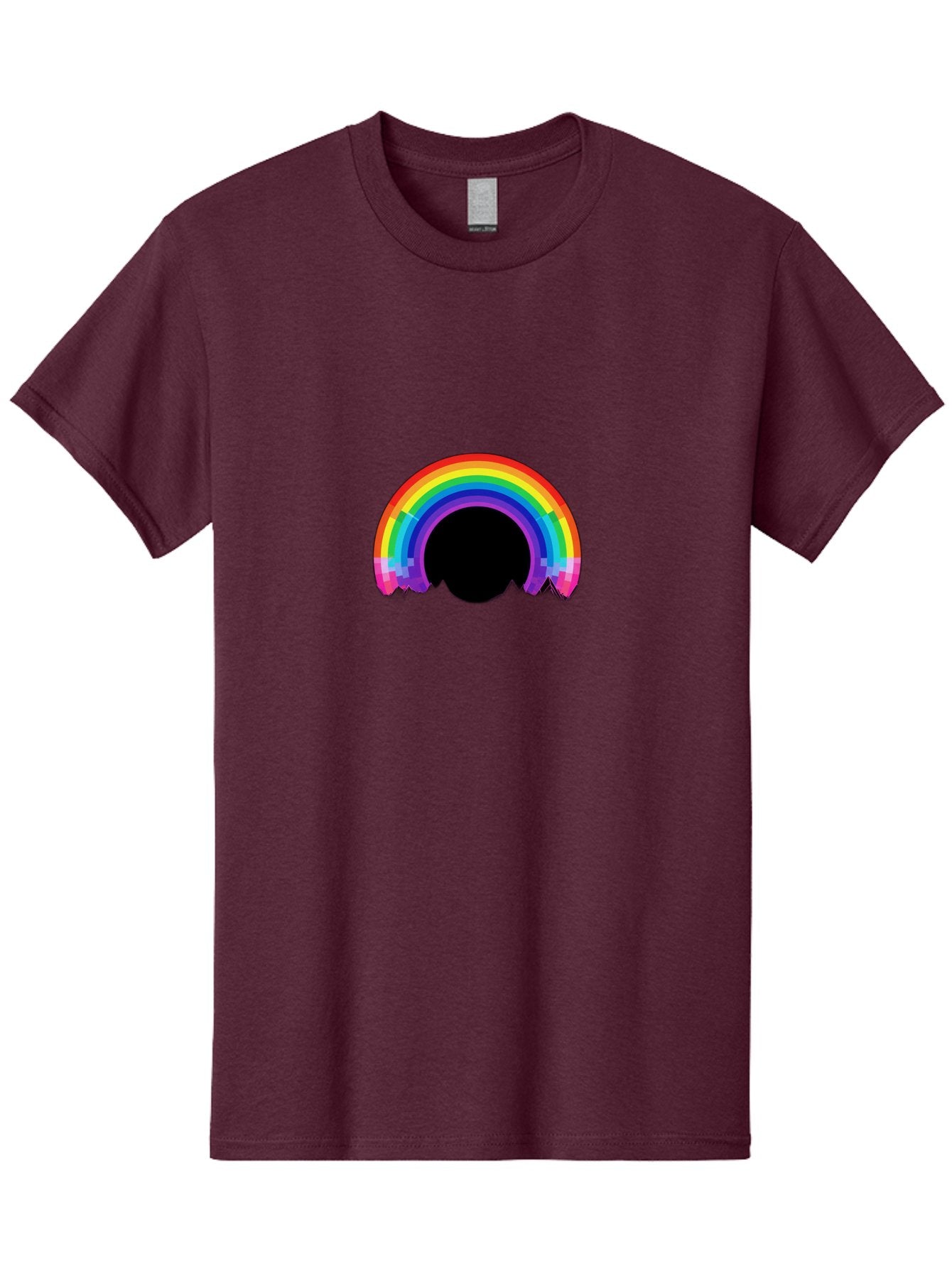 Pixelated-Rainbow Men'S Graphic Tee, 100% Cotton, Comfortable Casual Summer Wear, Machine Washable, Vintage Camera, Old Camera, Antique Camera, Black Camera, Classic Photography, Photography Equipment, Nostalgic Device, Film Camera, Camera Art Bai227 3
