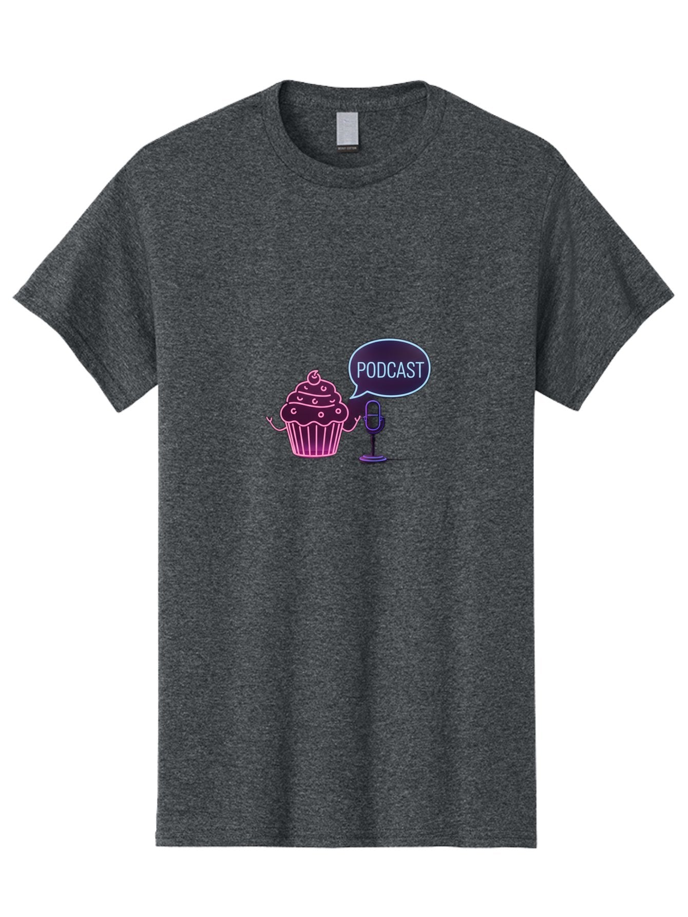 Podcast-Cupcake Men'S Graphic Tee, 100% Cotton, Comfortable Casual Summer Wear, Machine Washable, Vintage Camera, Old Camera, Antique Camera, Black Camera, Classic Photography, Photography Equipment, Nostalgic Device, Film Camera, Camera Art Bai230