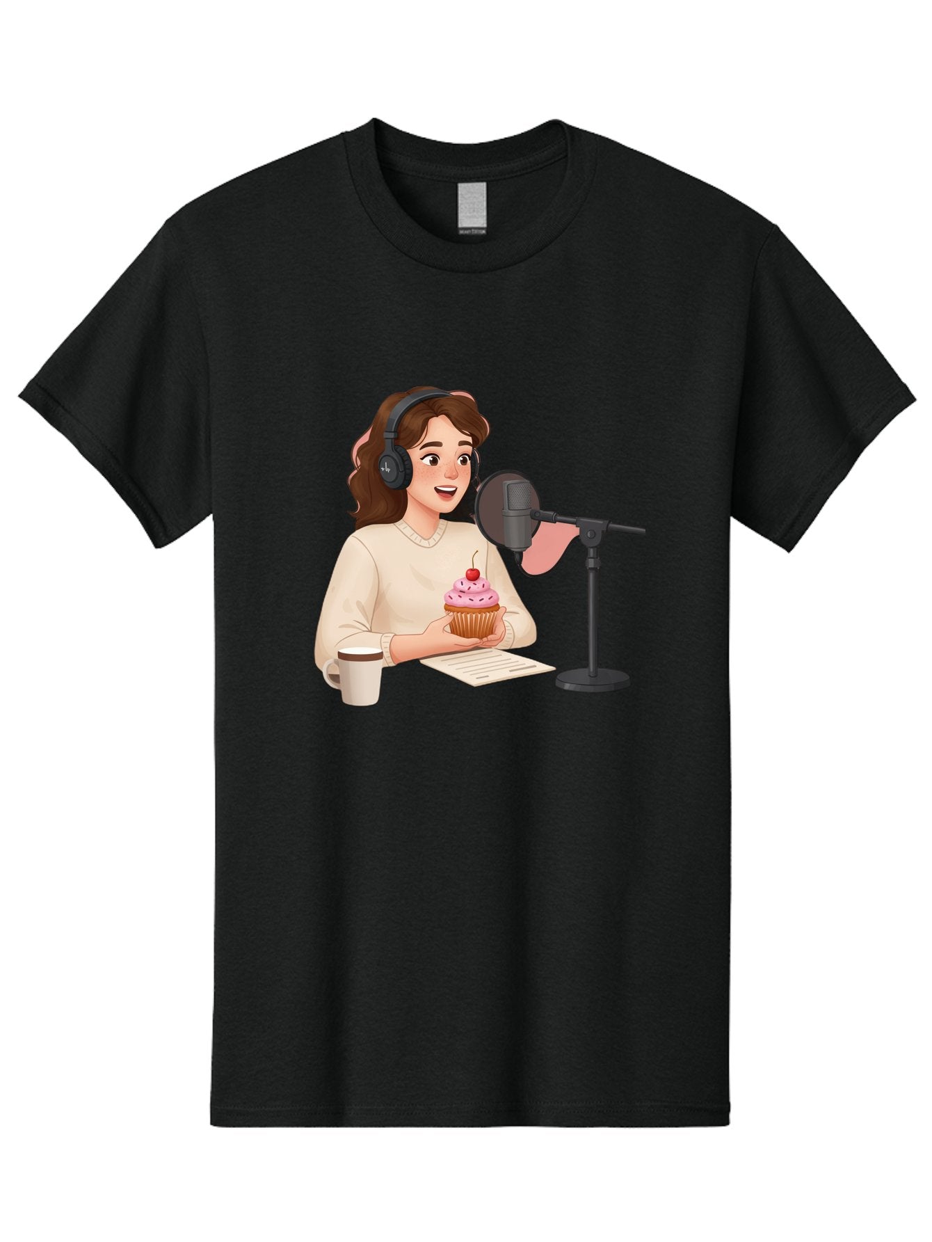 Podcast-Host-Cupcake Men'S Graphic Tee, 100% Cotton, Comfortable Casual Summer Wear, Machine Washable, Vintage Camera, Old Camera, Antique Camera, Black Camera, Classic Photography, Photography Equipment, Nostalgic Device, Film Camera, Bai231 11