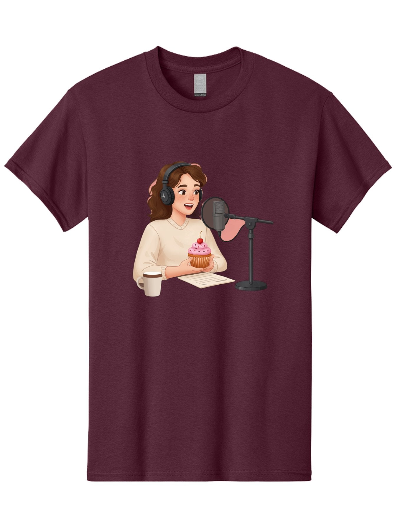 Podcast-Host-Cupcake Men'S Graphic Tee, 100% Cotton, Comfortable Casual Summer Wear, Machine Washable, Vintage Camera, Old Camera, Antique Camera, Black Camera, Classic Photography, Photography Equipment, Nostalgic Device, Film Camera, Bai231