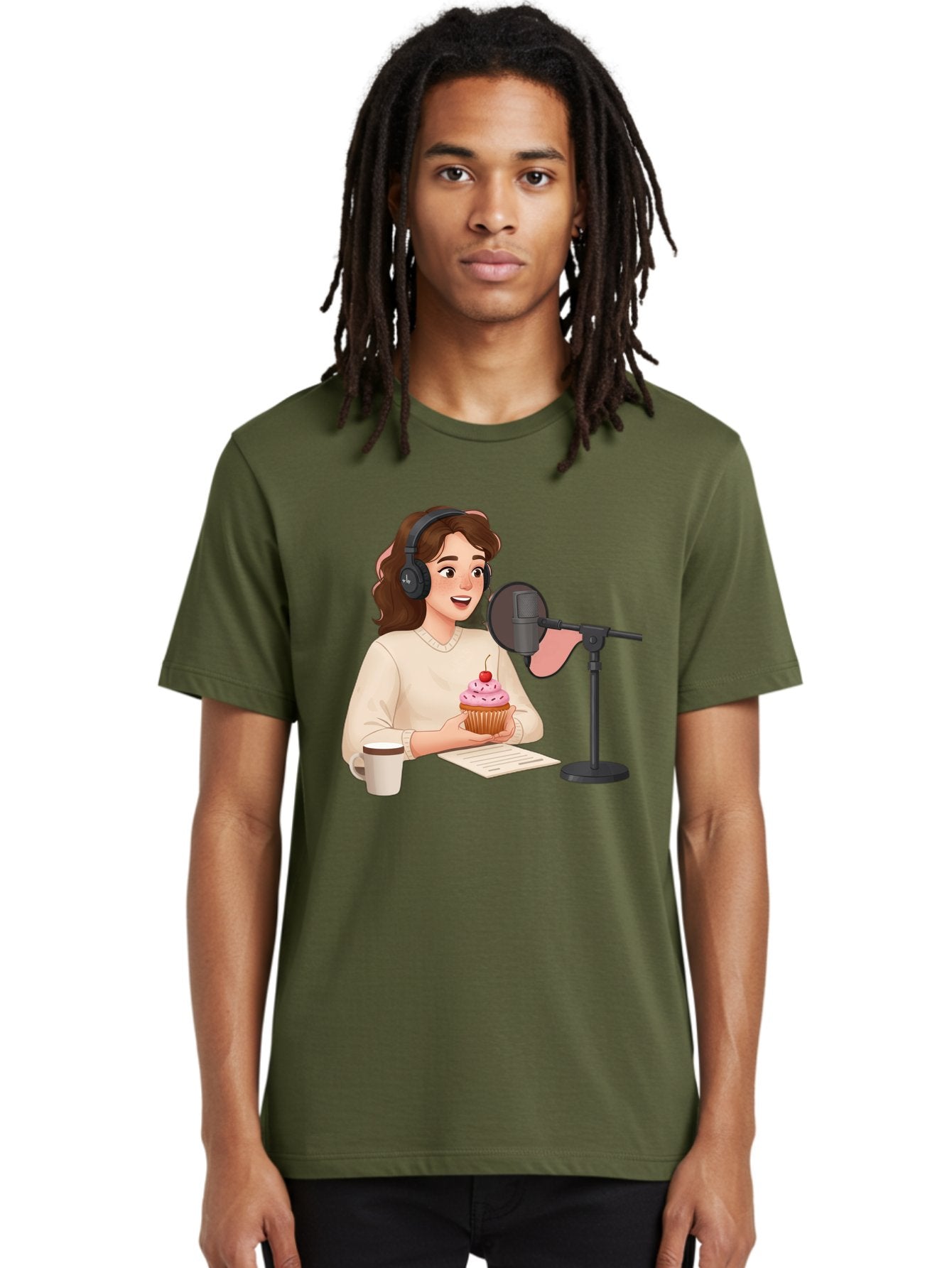 Podcast-Host-Cupcake Men'S Graphic Tee, 100% Cotton, Comfortable Casual Summer Wear, Machine Washable, Vintage Camera, Old Camera, Antique Camera, Black Camera, Classic Photography, Photography Equipment, Nostalgic Device, Film Camera, Bai231 17