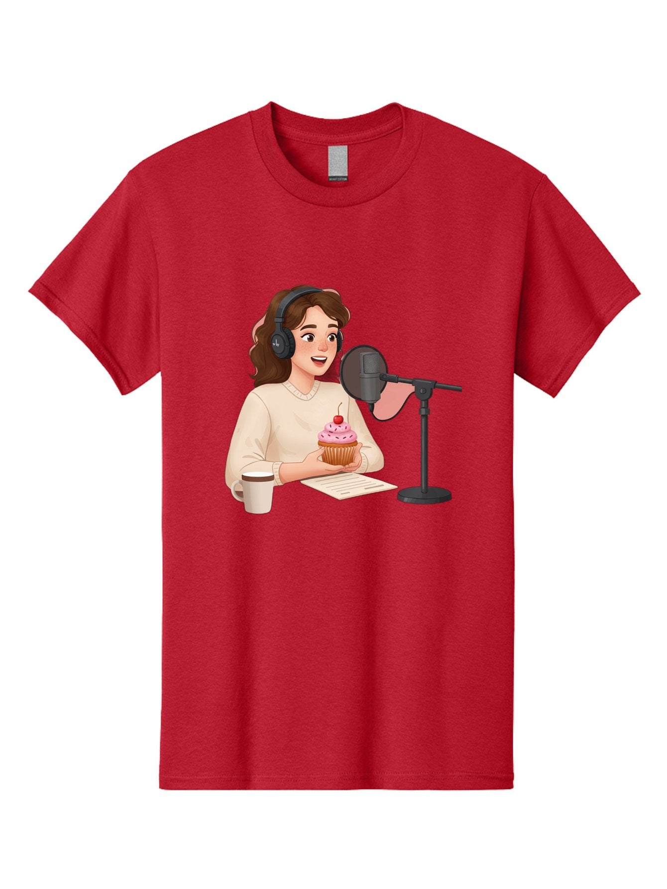 Podcast-Host-Cupcake Men'S Graphic Tee, 100% Cotton, Comfortable Casual Summer Wear, Machine Washable, Vintage Camera, Old Camera, Antique Camera, Black Camera, Classic Photography, Photography Equipment, Nostalgic Device, Film Camera, Bai231 15