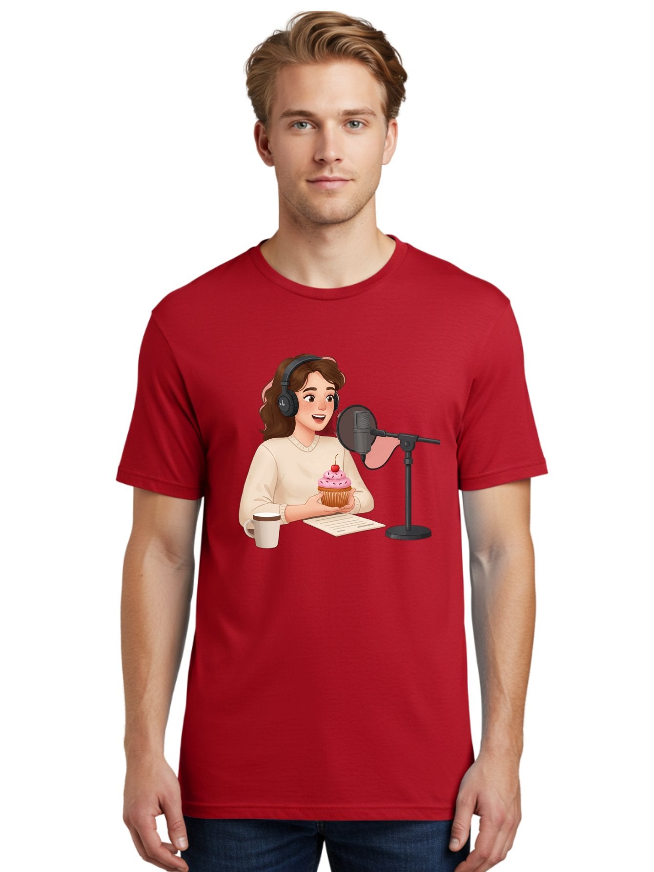 Podcast-Host-Cupcake Men'S Graphic Tee, 100% Cotton, Comfortable Casual Summer Wear, Machine Washable, Vintage Camera, Old Camera, Antique Camera, Black Camera, Classic Photography, Photography Equipment, Nostalgic Device, Film Camera, Bai231 30