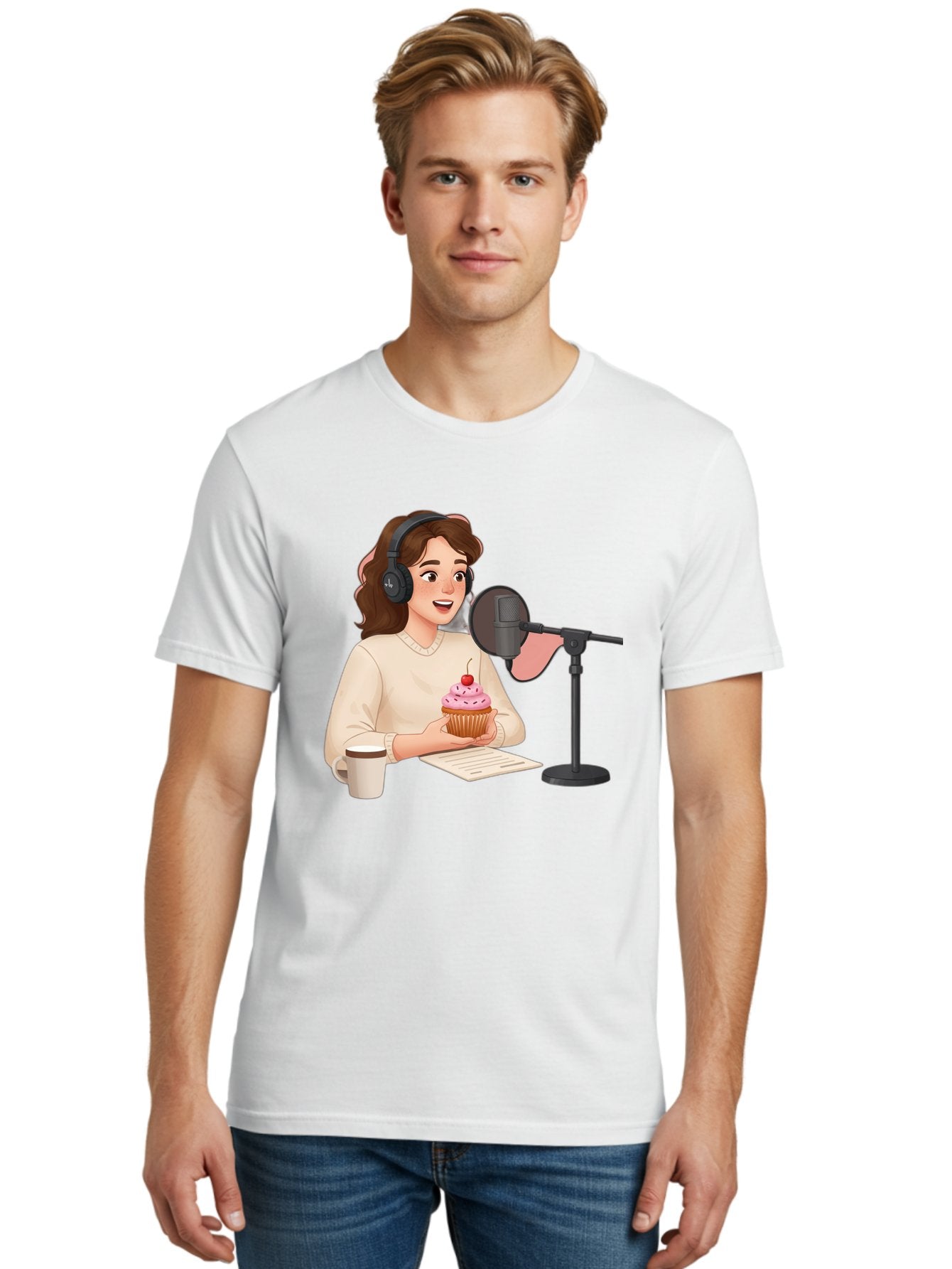 Podcast-Host-Cupcake Men'S Graphic Tee, 100% Cotton, Comfortable Casual Summer Wear, Machine Washable, Vintage Camera, Old Camera, Antique Camera, Black Camera, Classic Photography, Photography Equipment, Nostalgic Device, Film Camera, Bai231 18