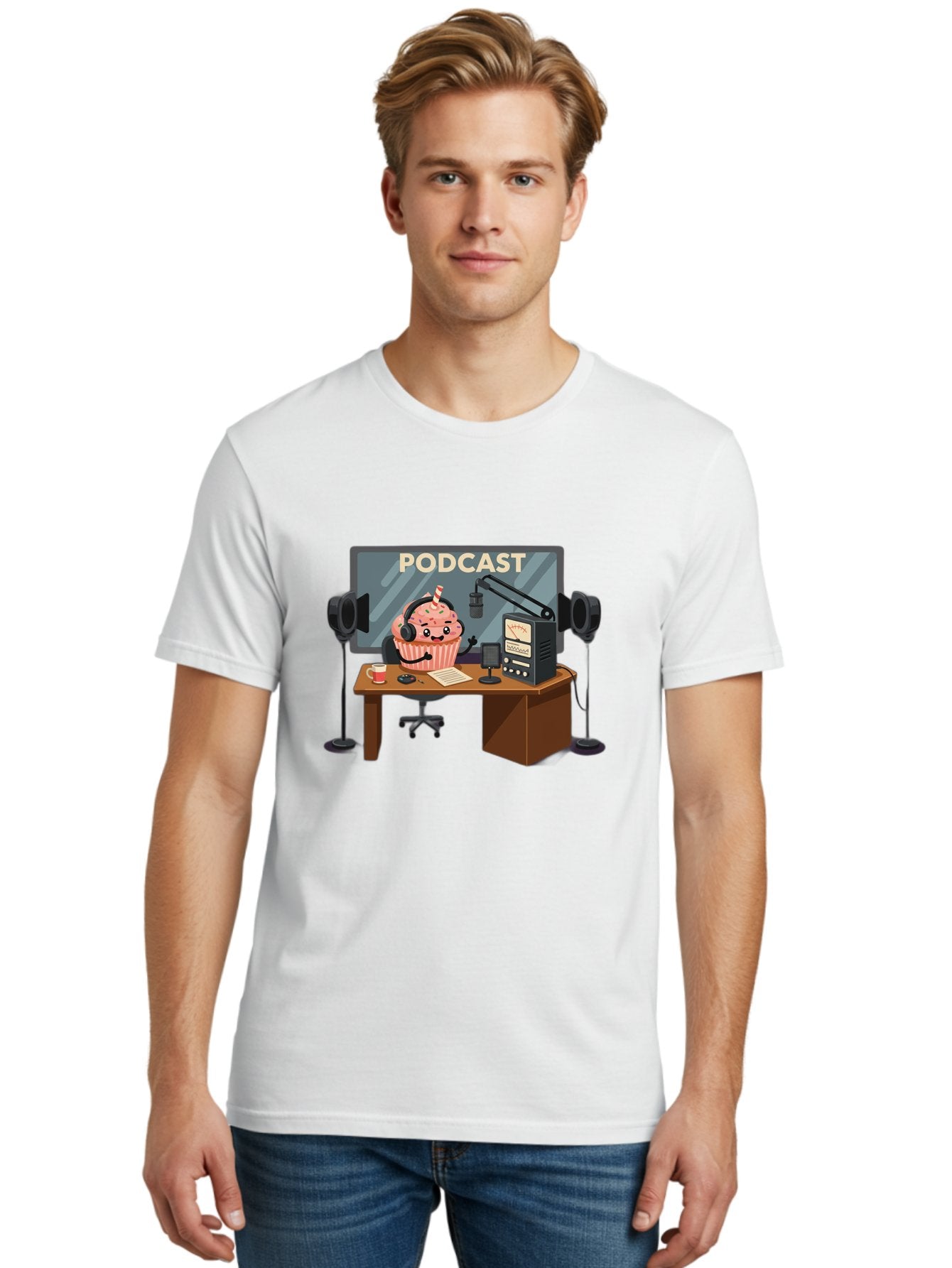 Podcast Men'S Graphic Tee, 100% Cotton, Comfortable Casual Summer Wear, Machine Washable, Vintage Camera, Old Camera, Antique Camera, Black Camera, Classic Photography, Photography Equipment, Nostalgic Device, Film Camera, Camera Art Bai232 24