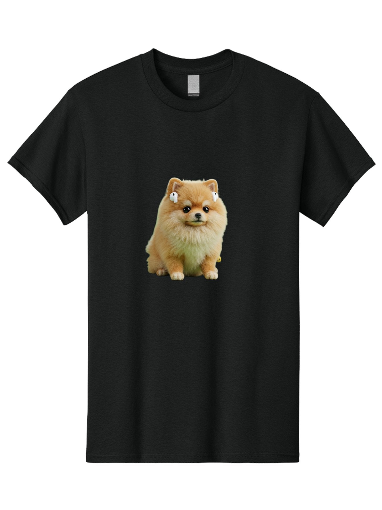 Pomeranian-With-Earbuds Men'S Graphic Tee, 100% Cotton, Comfortable Casual Summer Wear, Machine Washable, Vintage Camera, Old Camera, Antique Camera, Black Camera, Classic Photography, Photography Equipment, Nostalgic Device, Film Camera, Bai234 12