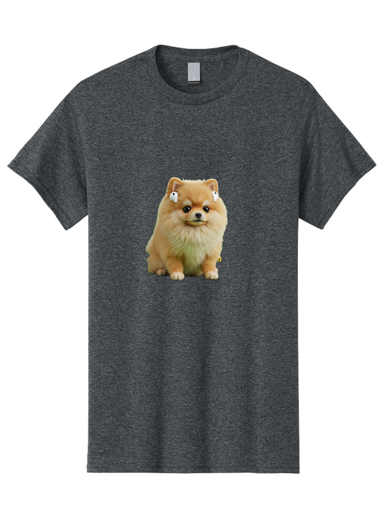 Pomeranian-With-Earbuds Men'S Graphic Tee, 100% Cotton, Comfortable Casual Summer Wear, Machine Washable, Vintage Camera, Old Camera, Antique Camera, Black Camera, Classic Photography, Photography Equipment, Nostalgic Device, Film Camera, Bai234 4