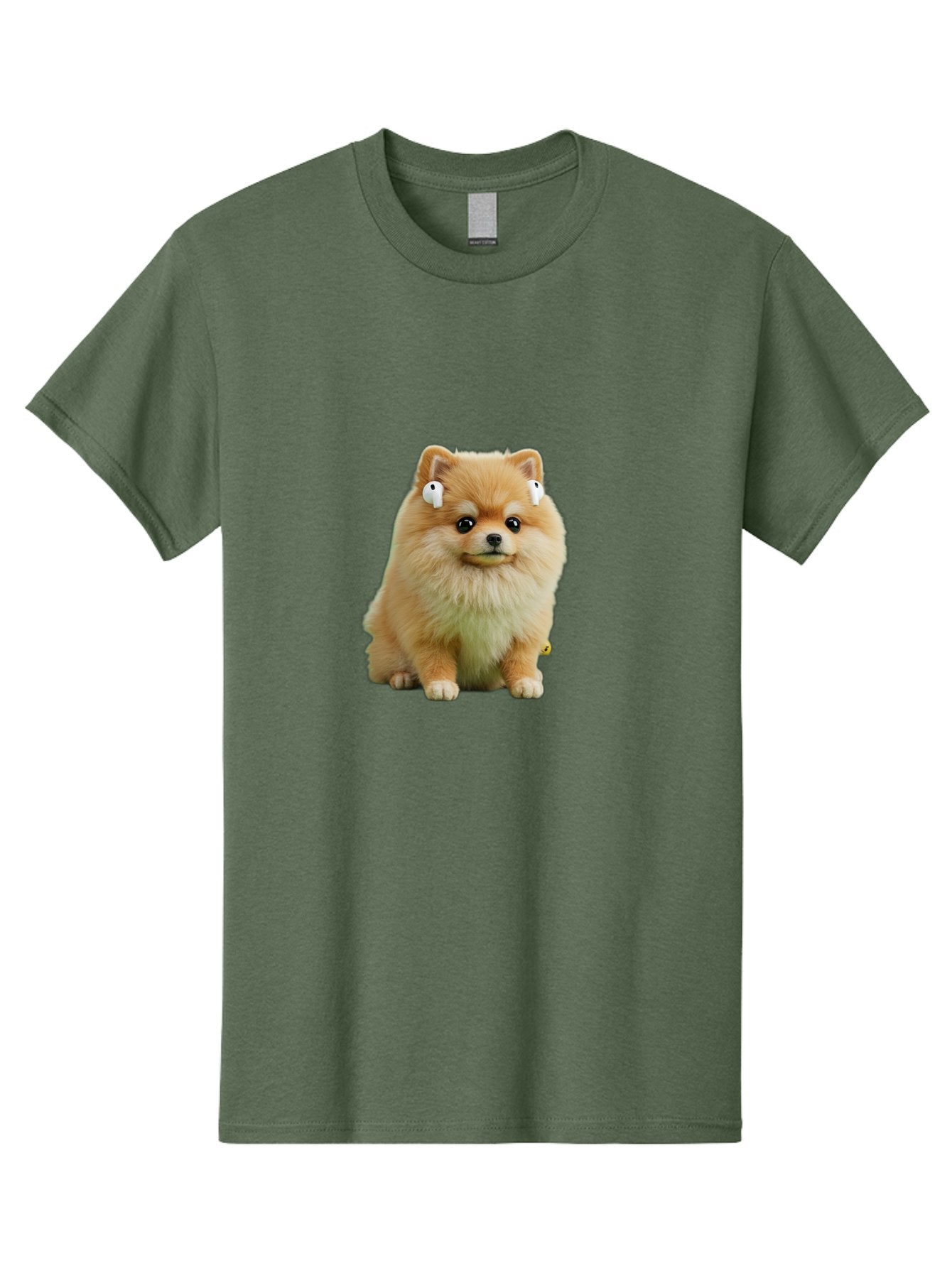 Pomeranian-With-Earbuds Men'S Graphic Tee, 100% Cotton, Comfortable Casual Summer Wear, Machine Washable, Vintage Camera, Old Camera, Antique Camera, Black Camera, Classic Photography, Photography Equipment, Nostalgic Device, Film Camera, Bai234 13