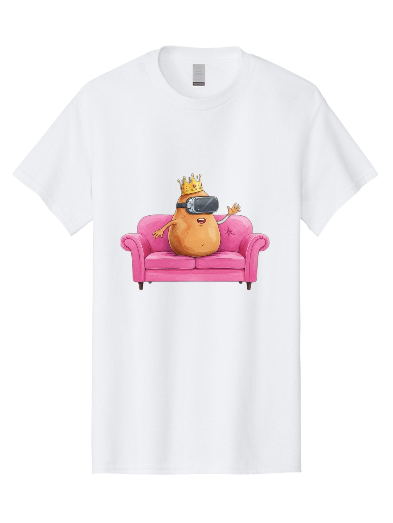 Potato-King-1 Men'S Graphic Tee, 100% Cotton, Comfortable Casual Summer Wear, Machine Washable, Vintage Camera, Old Camera, Antique Camera, Black Camera, Classic Photography, Photography Equipment, Nostalgic Device, Film Camera, Camera Art Bai236 4