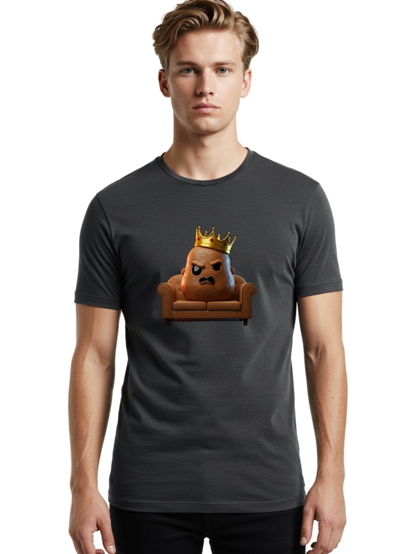 Potato-King-3 Men'S Graphic Tee, 100% Cotton, Comfortable Casual Summer Wear, Machine Washable, Vintage Camera, Old Camera, Antique Camera, Black Camera, Classic Photography, Photography Equipment, Nostalgic Device, Film Camera, Camera Art Bai241 29