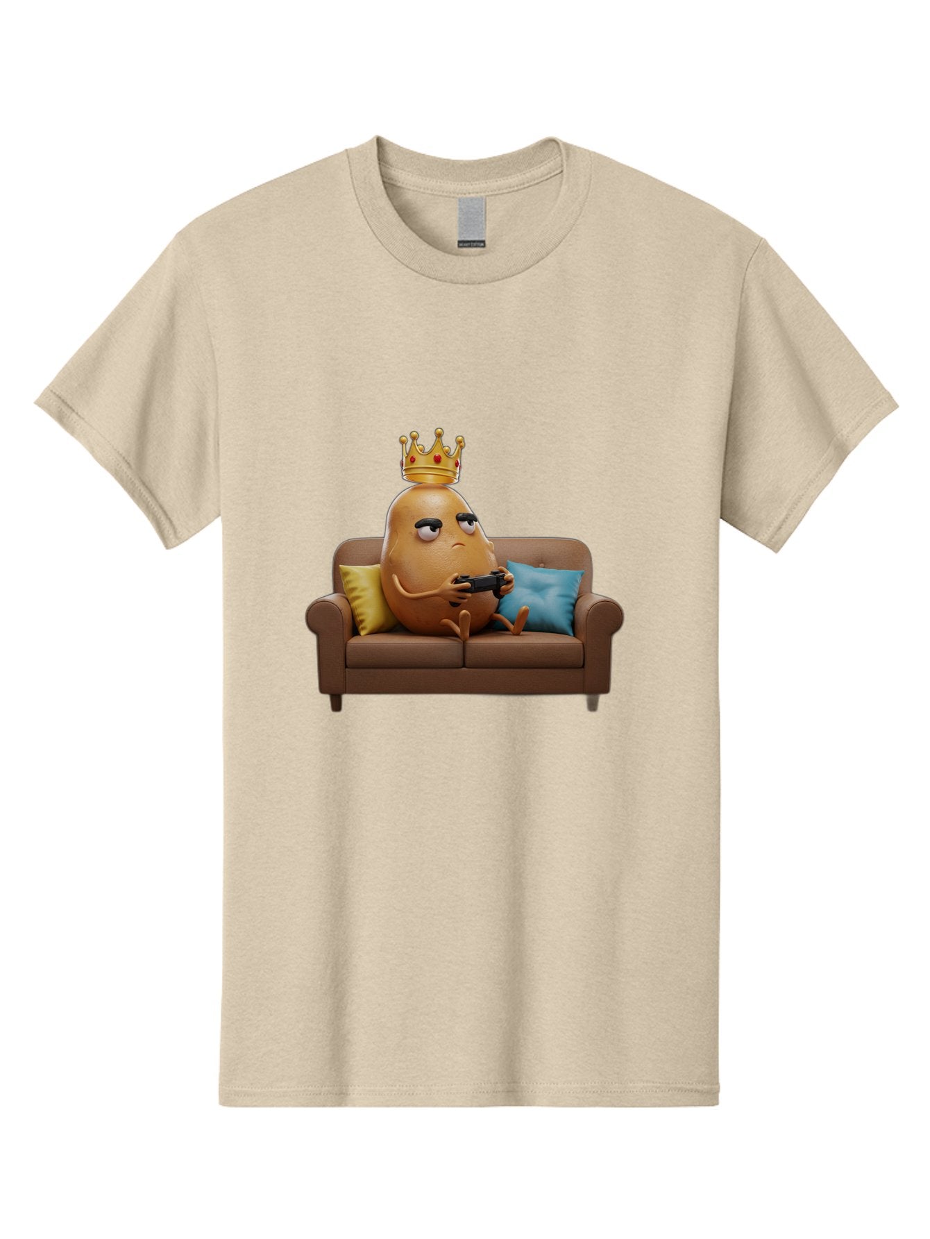 Potato-With-Crown-1 Men'S Graphic Tee, 100% Cotton, Comfortable Casual Summer Wear, Machine Washable, Vintage Camera, Old Camera, Antique Camera, Black Camera, Classic Photography, Photography Equipment, Nostalgic Device, Film Camera, Bai250 12