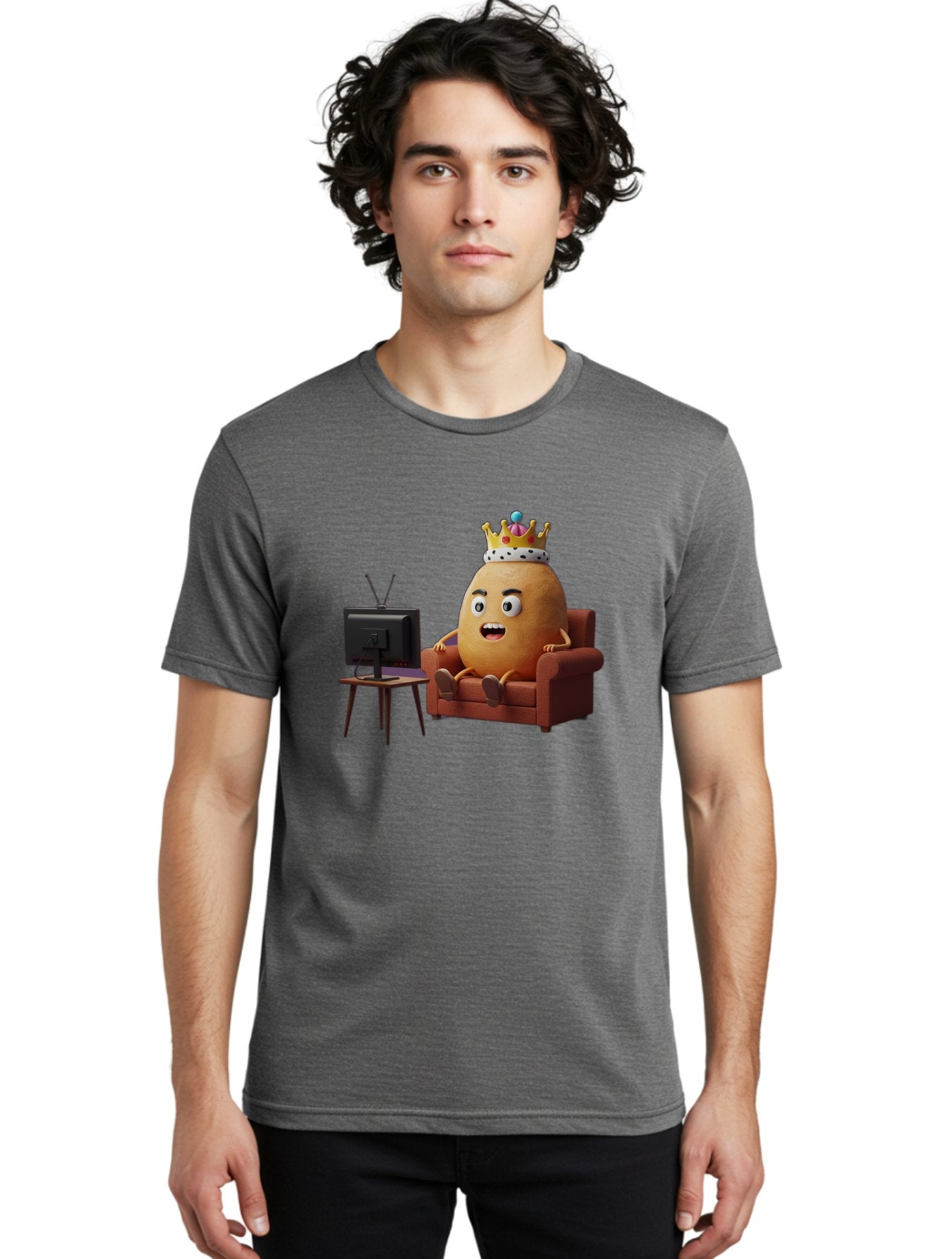 Potato-With-Crown Men'S Graphic Tee, 100% Cotton, Comfortable Casual Summer Wear, Machine Washable, Vintage Camera, Old Camera, Antique Camera, Black Camera, Classic Photography, Photography Equipment, Nostalgic Device, Film Camera, Camera Art Bai252 17