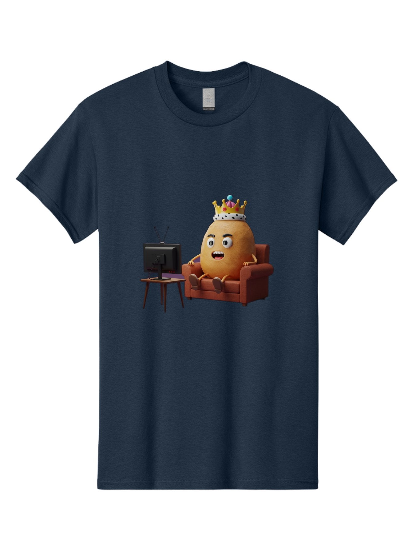 Potato-With-Crown Men'S Graphic Tee, 100% Cotton, Comfortable Casual Summer Wear, Machine Washable, Vintage Camera, Old Camera, Antique Camera, Black Camera, Classic Photography, Photography Equipment, Nostalgic Device, Film Camera, Camera Art Bai252 6