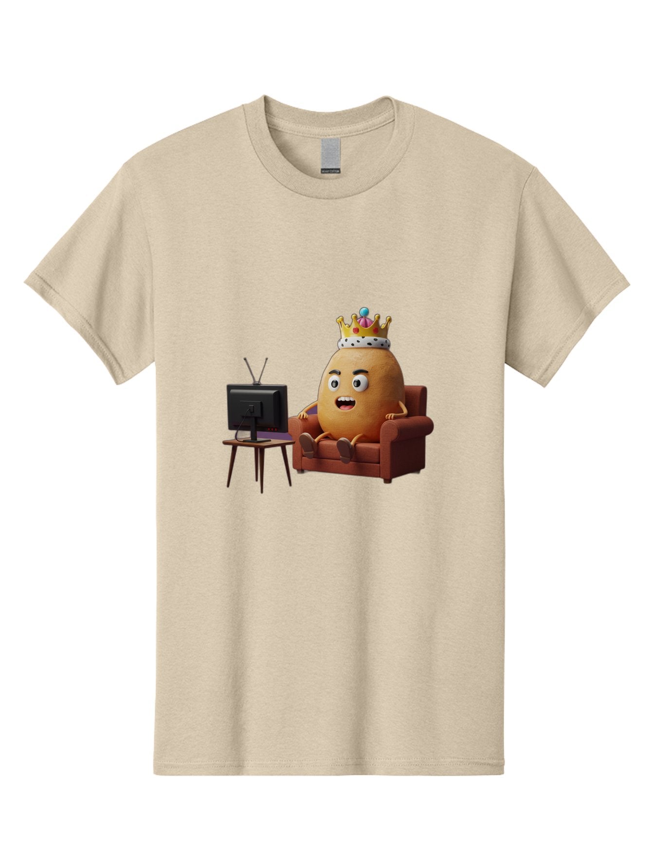 Potato-With-Crown Men'S Graphic Tee, 100% Cotton, Comfortable Casual Summer Wear, Machine Washable, Vintage Camera, Old Camera, Antique Camera, Black Camera, Classic Photography, Photography Equipment, Nostalgic Device, Film Camera, Camera Art Bai252
