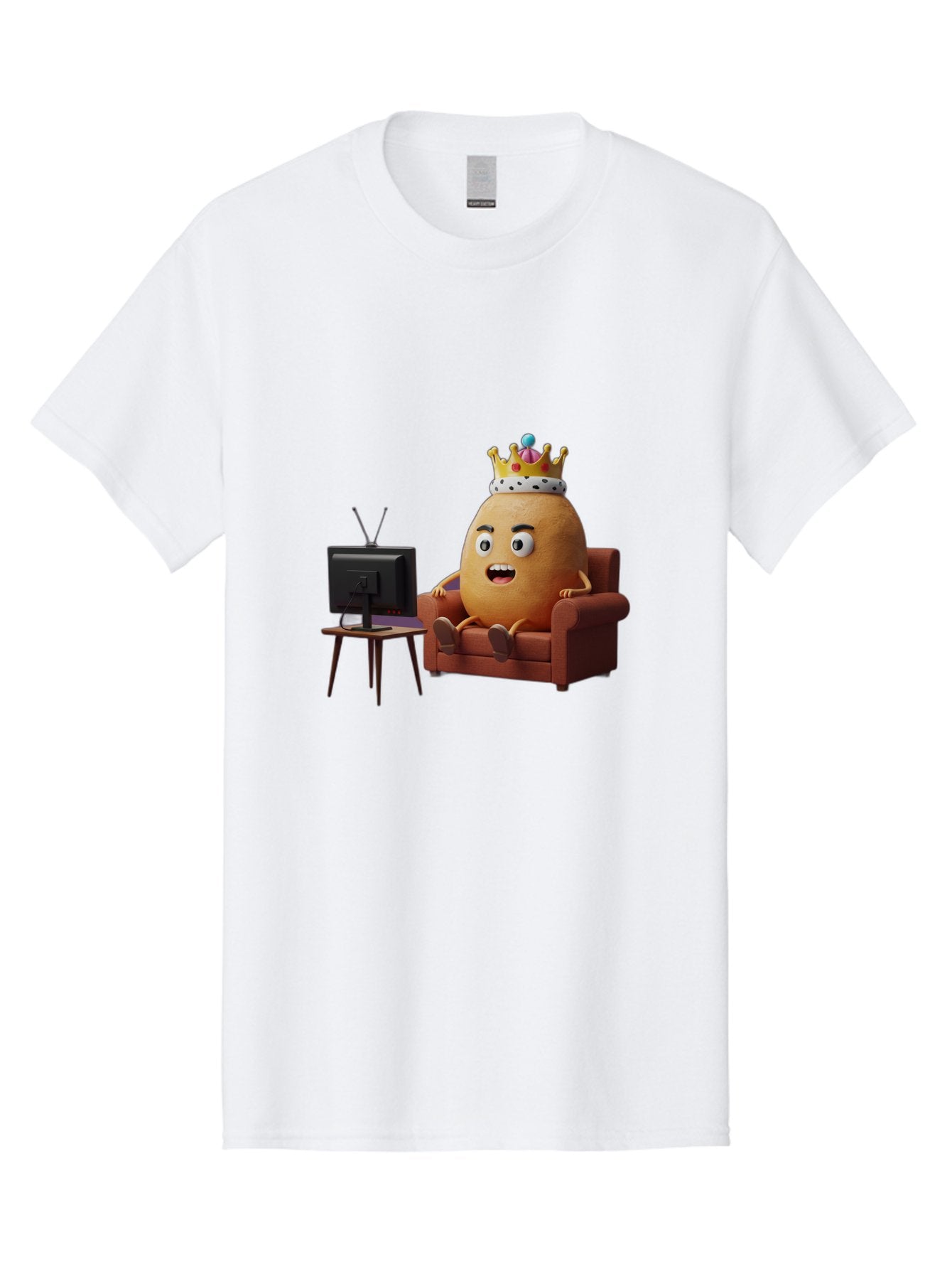 Potato-With-Crown Men'S Graphic Tee, 100% Cotton, Comfortable Casual Summer Wear, Machine Washable, Vintage Camera, Old Camera, Antique Camera, Black Camera, Classic Photography, Photography Equipment, Nostalgic Device, Film Camera, Camera Art Bai252 3