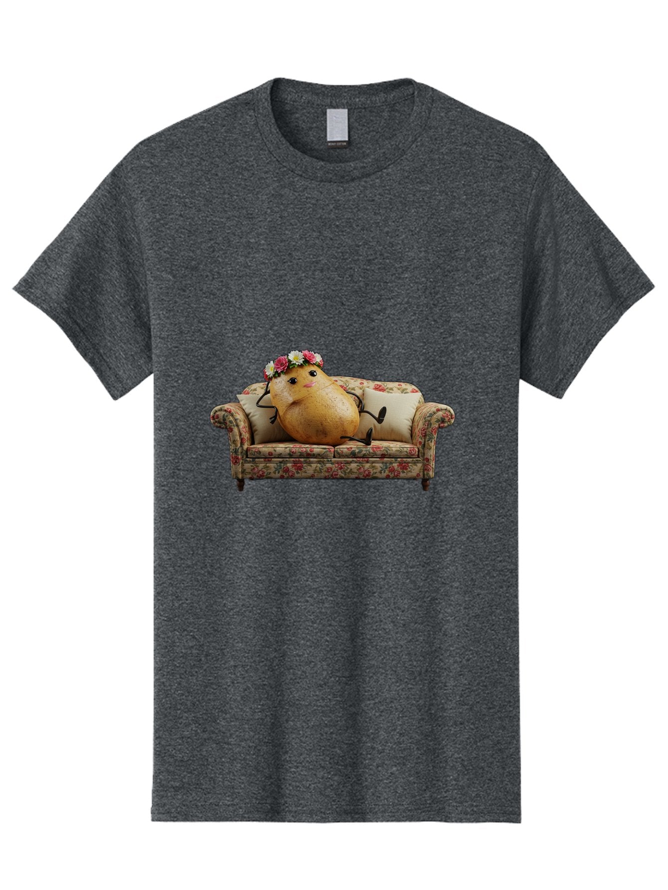 Potato-With-Flowers-On-Sofa Men'S Graphic Tee, 100% Cotton, Comfortable Casual Summer Wear, Machine Washable, Vintage Camera, Old Camera, Antique Camera, Black Camera, Classic Photography, Photography Equipment, Nostalgic Device, Film Camera, Bai253