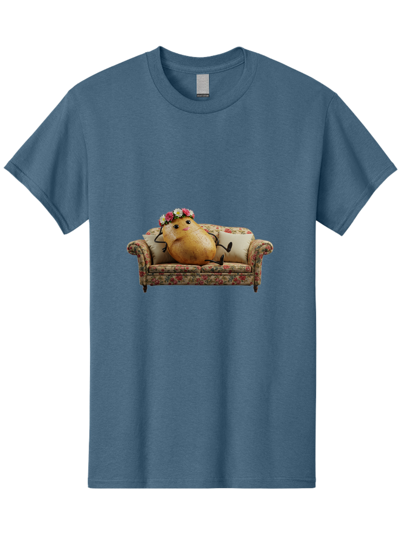 Potato-With-Flowers-On-Sofa Men'S Graphic Tee, 100% Cotton, Comfortable Casual Summer Wear, Machine Washable, Vintage Camera, Old Camera, Antique Camera, Black Camera, Classic Photography, Photography Equipment, Nostalgic Device, Film Camera, Bai253 4