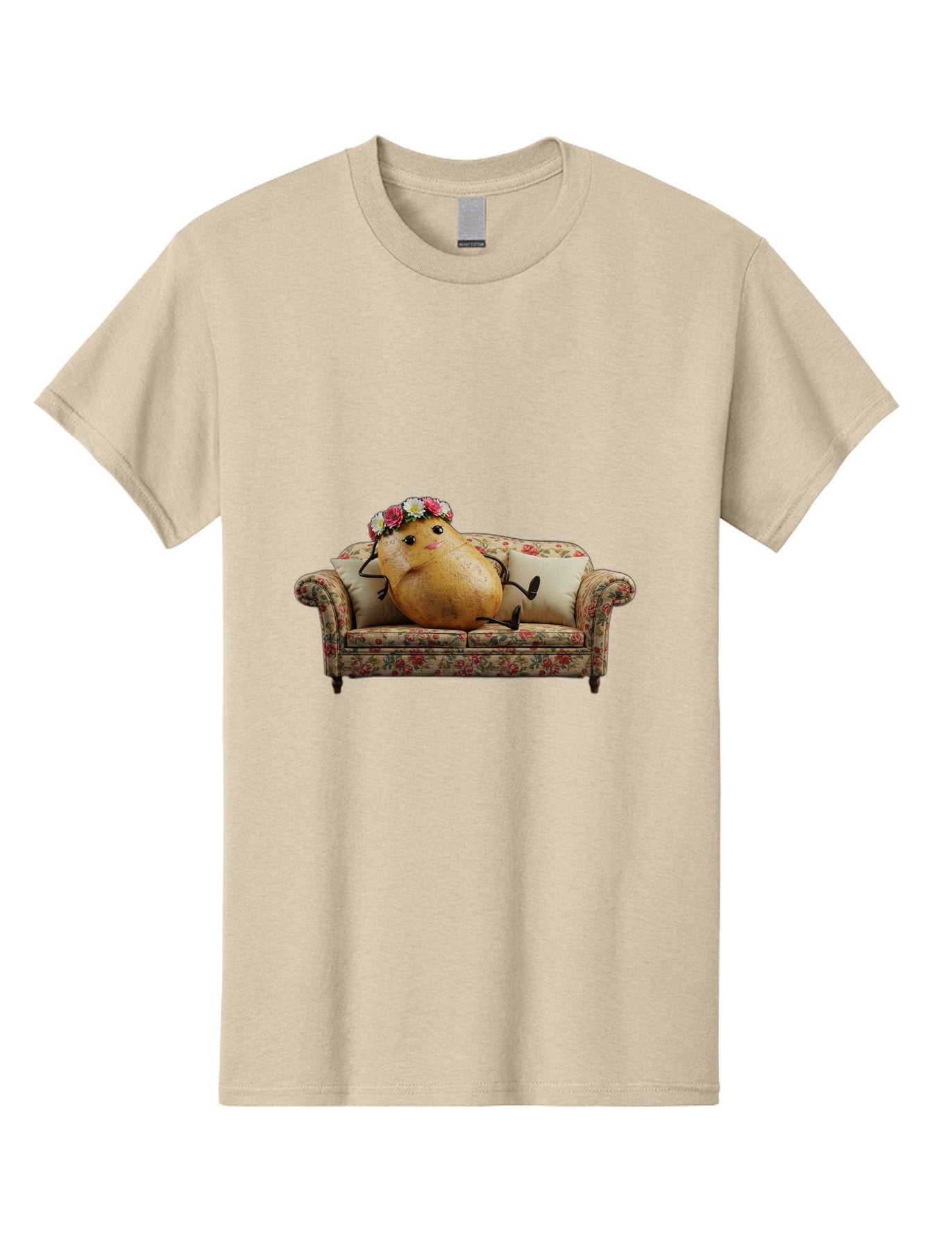 Potato-With-Flowers-On-Sofa Men'S Graphic Tee, 100% Cotton, Comfortable Casual Summer Wear, Machine Washable, Vintage Camera, Old Camera, Antique Camera, Black Camera, Classic Photography, Photography Equipment, Nostalgic Device, Film Camera, Bai253 13