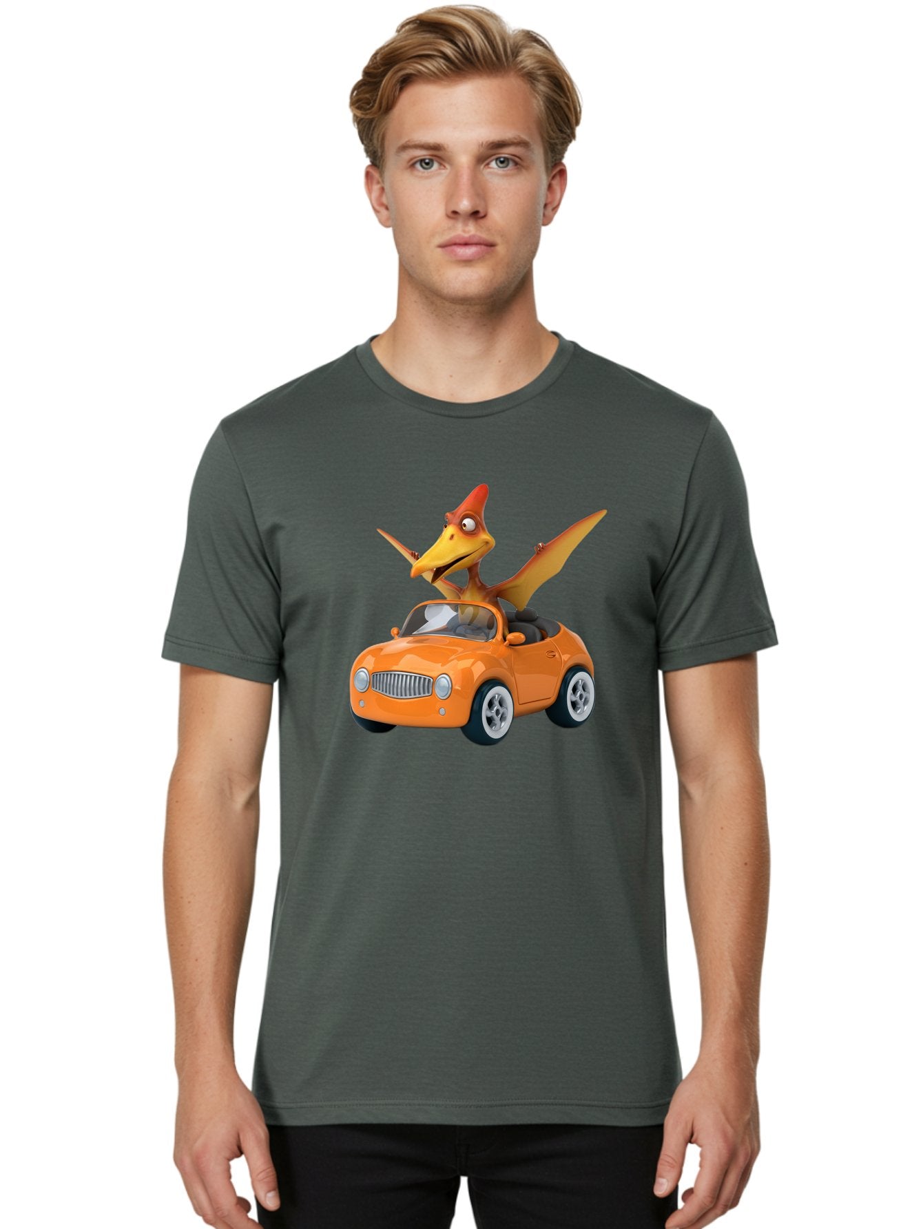 Pterodactyl-In-Orange-Convertible Men'S Graphic Tee, 100% Cotton, Comfortable Casual Summer Wear, Machine Washable, Vintage Camera, Old Camera, Antique Camera, Black Camera, Classic Photography, Photography Equipment, Nostalgic Device, Bai254 17