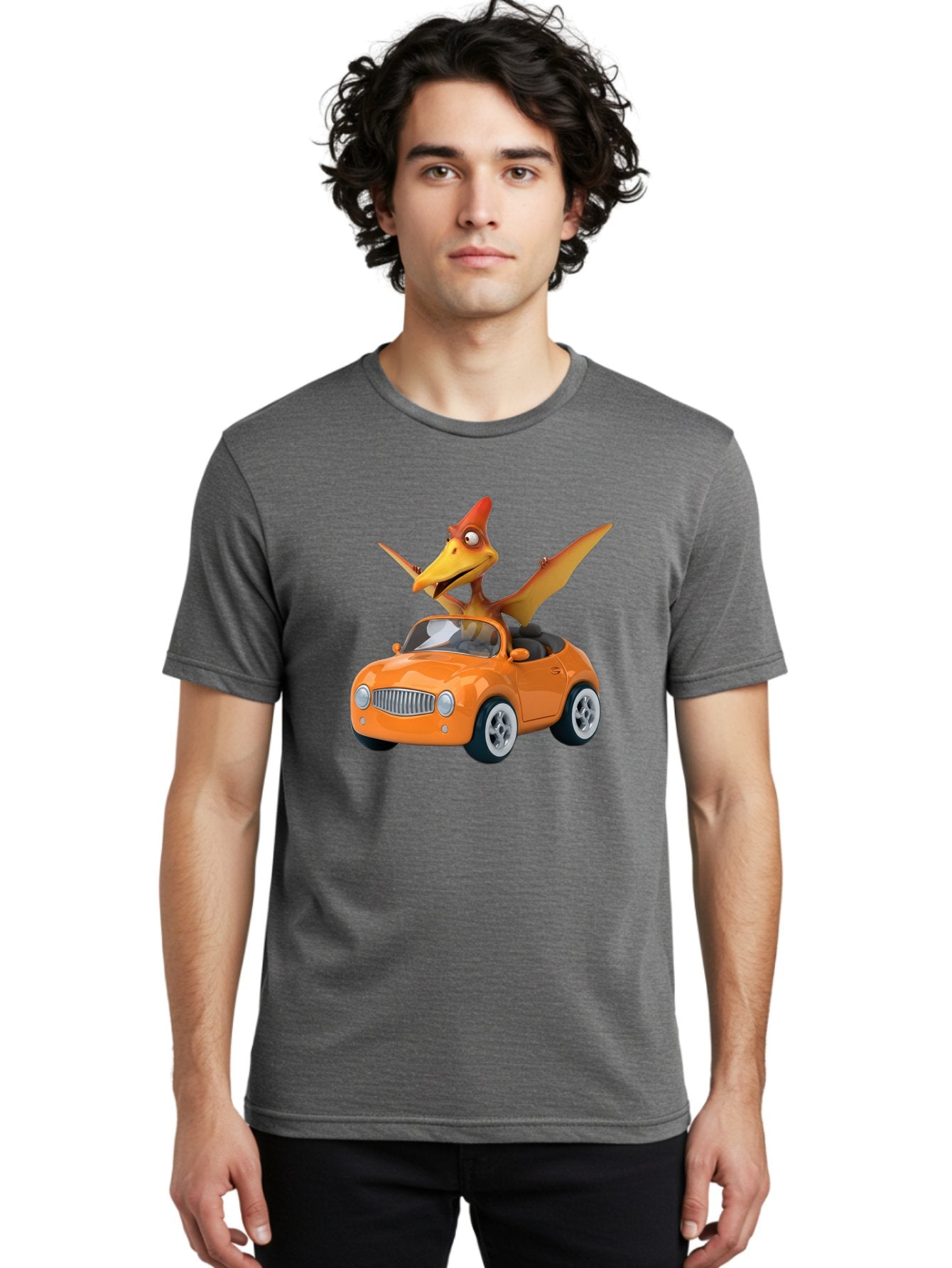 Pterodactyl-In-Orange-Convertible Men'S Graphic Tee, 100% Cotton, Comfortable Casual Summer Wear, Machine Washable, Vintage Camera, Old Camera, Antique Camera, Black Camera, Classic Photography, Photography Equipment, Nostalgic Device, Bai254 24