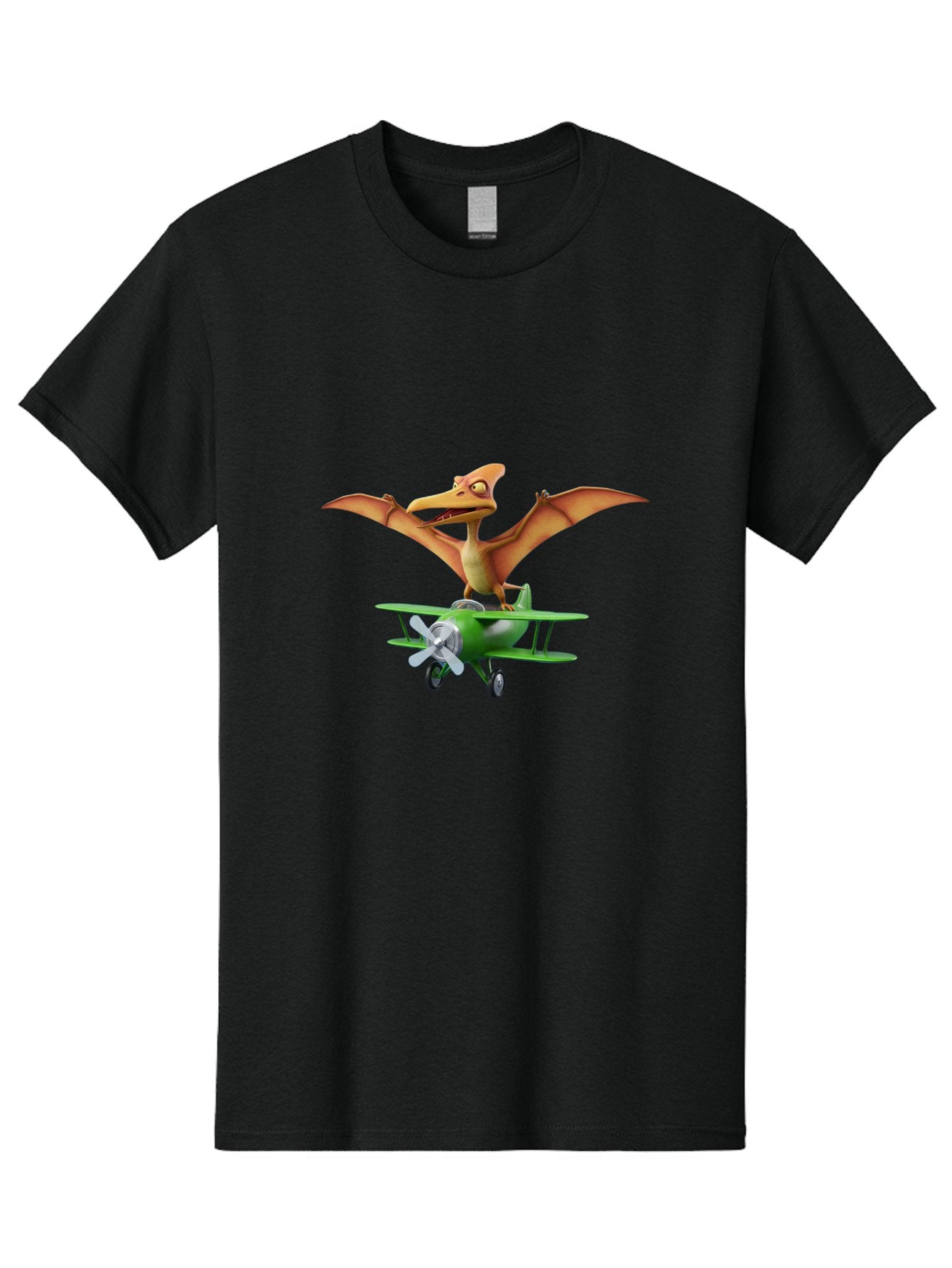 Pterodactyl-On-Plane Men'S Graphic Tee, 100% Cotton, Comfortable Casual Summer Wear, Machine Washable, Vintage Camera, Old Camera, Antique Camera, Black Camera, Classic Photography, Photography Equipment, Nostalgic Device, Film Camera, Bai255 6