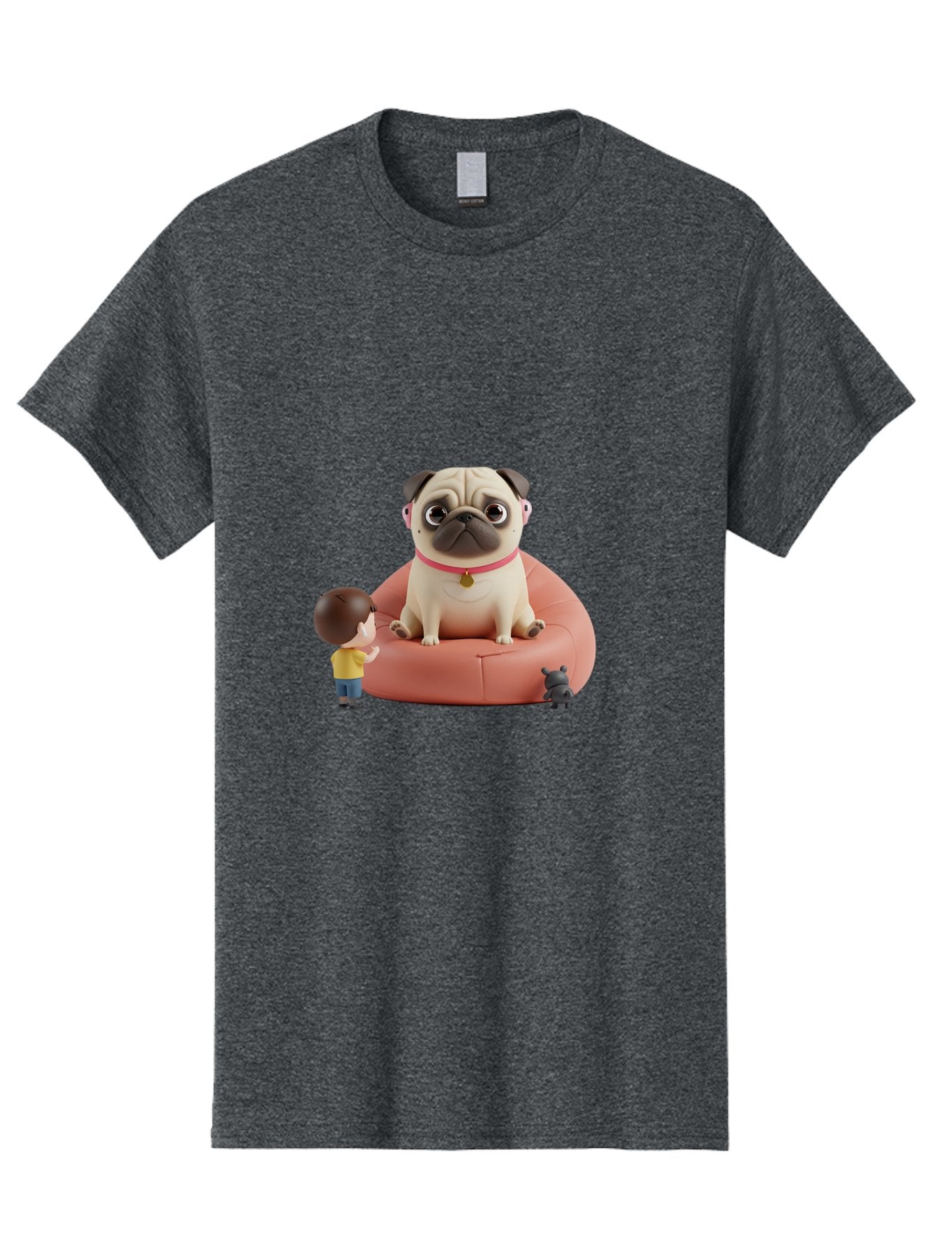 Pug-On-Bean-Bag Men'S Graphic Tee, 100% Cotton, Comfortable Casual Summer Wear, Machine Washable, Vintage Camera, Old Camera, Antique Camera, Black Camera, Classic Photography, Photography Equipment, Nostalgic Device, Film Camera, Camera Art Bai256 4