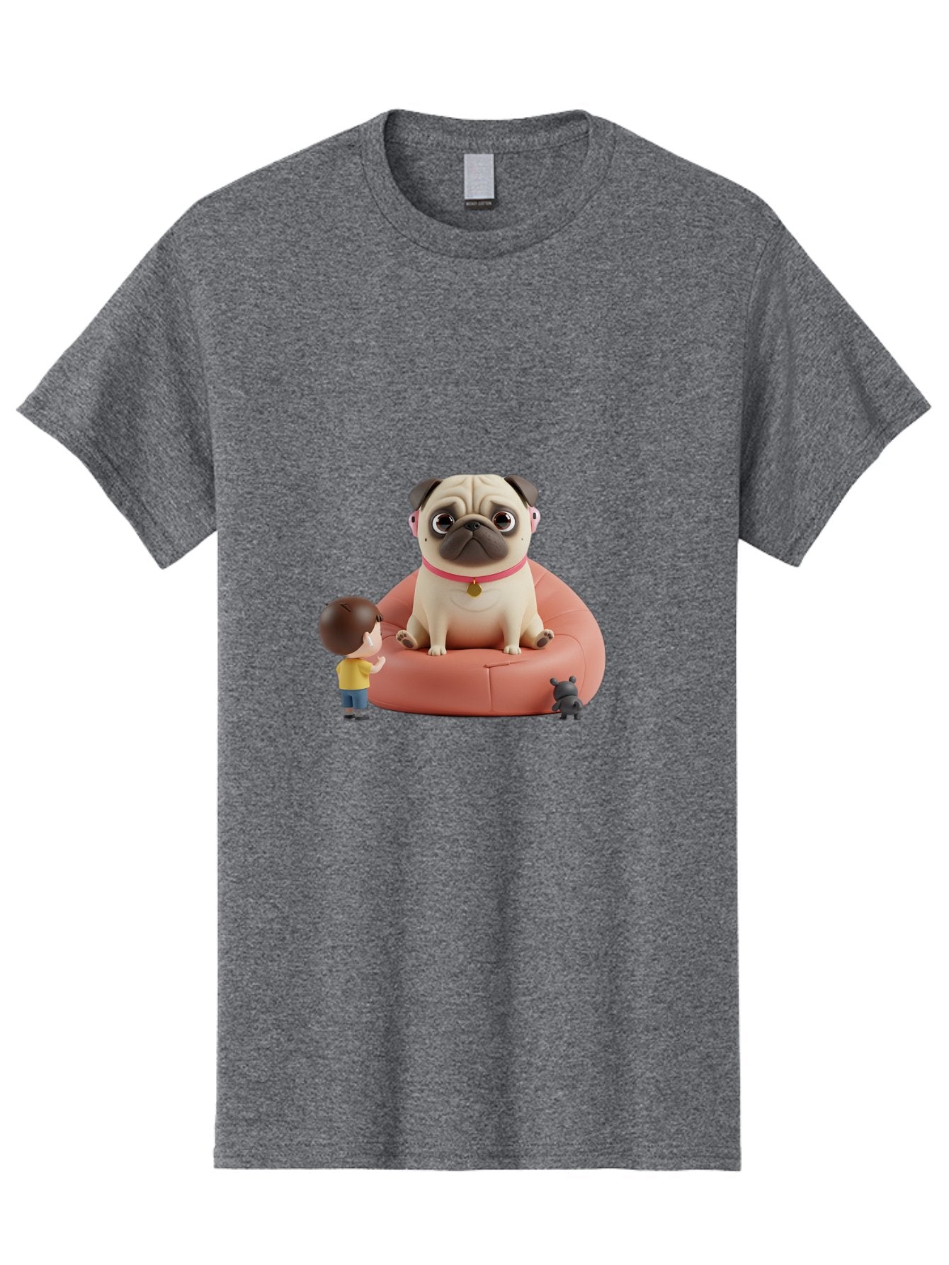 Pug-On-Bean-Bag Men'S Graphic Tee, 100% Cotton, Comfortable Casual Summer Wear, Machine Washable, Vintage Camera, Old Camera, Antique Camera, Black Camera, Classic Photography, Photography Equipment, Nostalgic Device, Film Camera, Camera Art Bai256 15