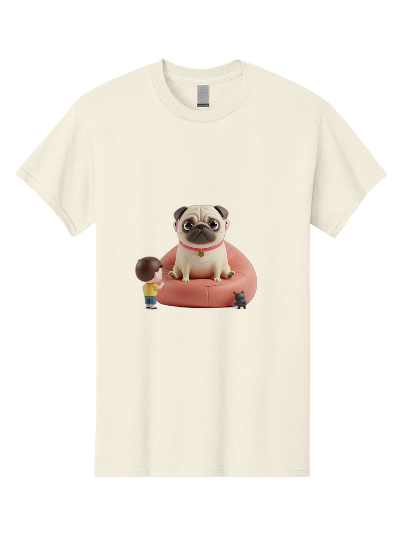 Pug-On-Bean-Bag Men'S Graphic Tee, 100% Cotton, Comfortable Casual Summer Wear, Machine Washable, Vintage Camera, Old Camera, Antique Camera, Black Camera, Classic Photography, Photography Equipment, Nostalgic Device, Film Camera, Camera Art Bai256 5
