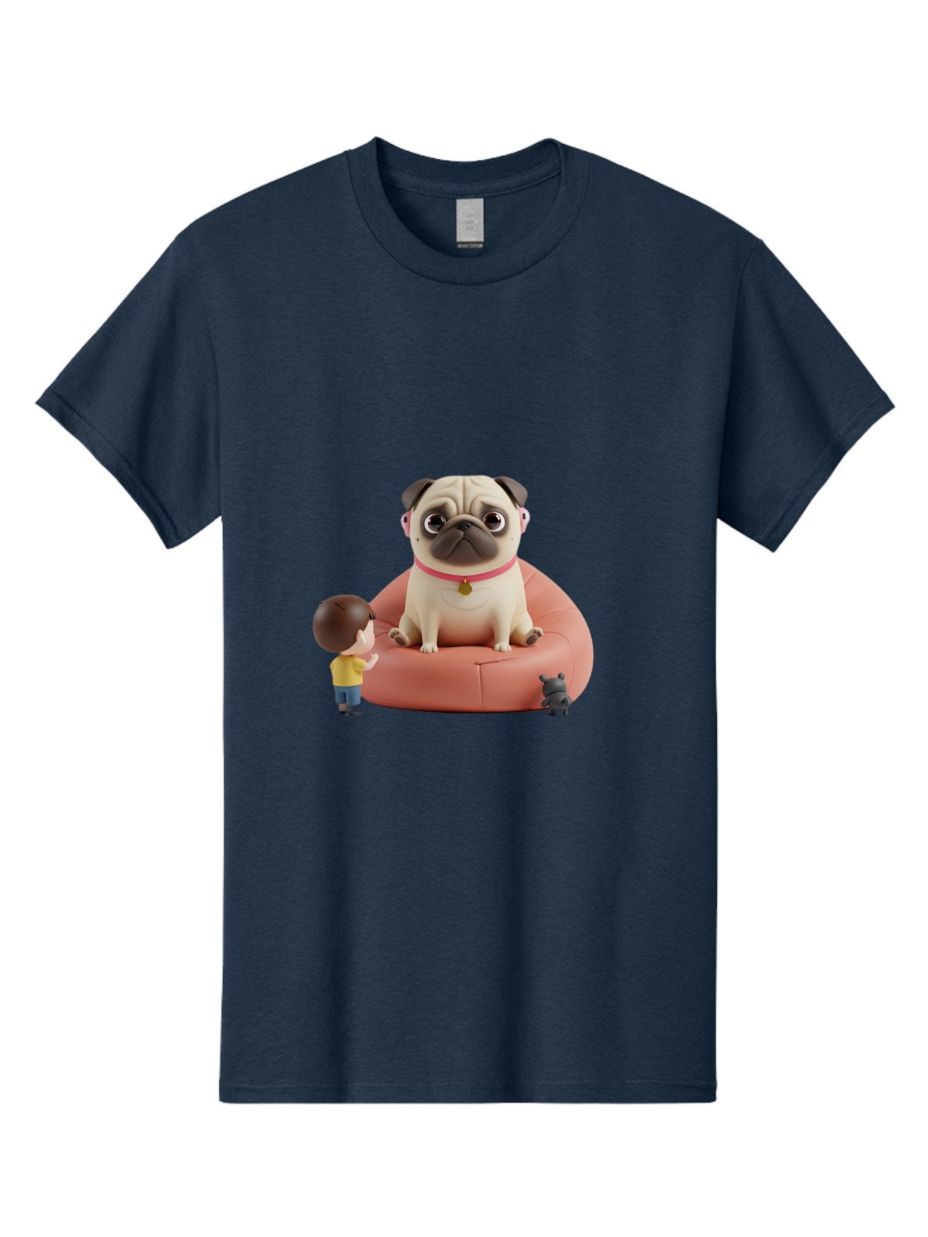 Pug-On-Bean-Bag Men'S Graphic Tee, 100% Cotton, Comfortable Casual Summer Wear, Machine Washable, Vintage Camera, Old Camera, Antique Camera, Black Camera, Classic Photography, Photography Equipment, Nostalgic Device, Film Camera, Camera Art Bai256 12