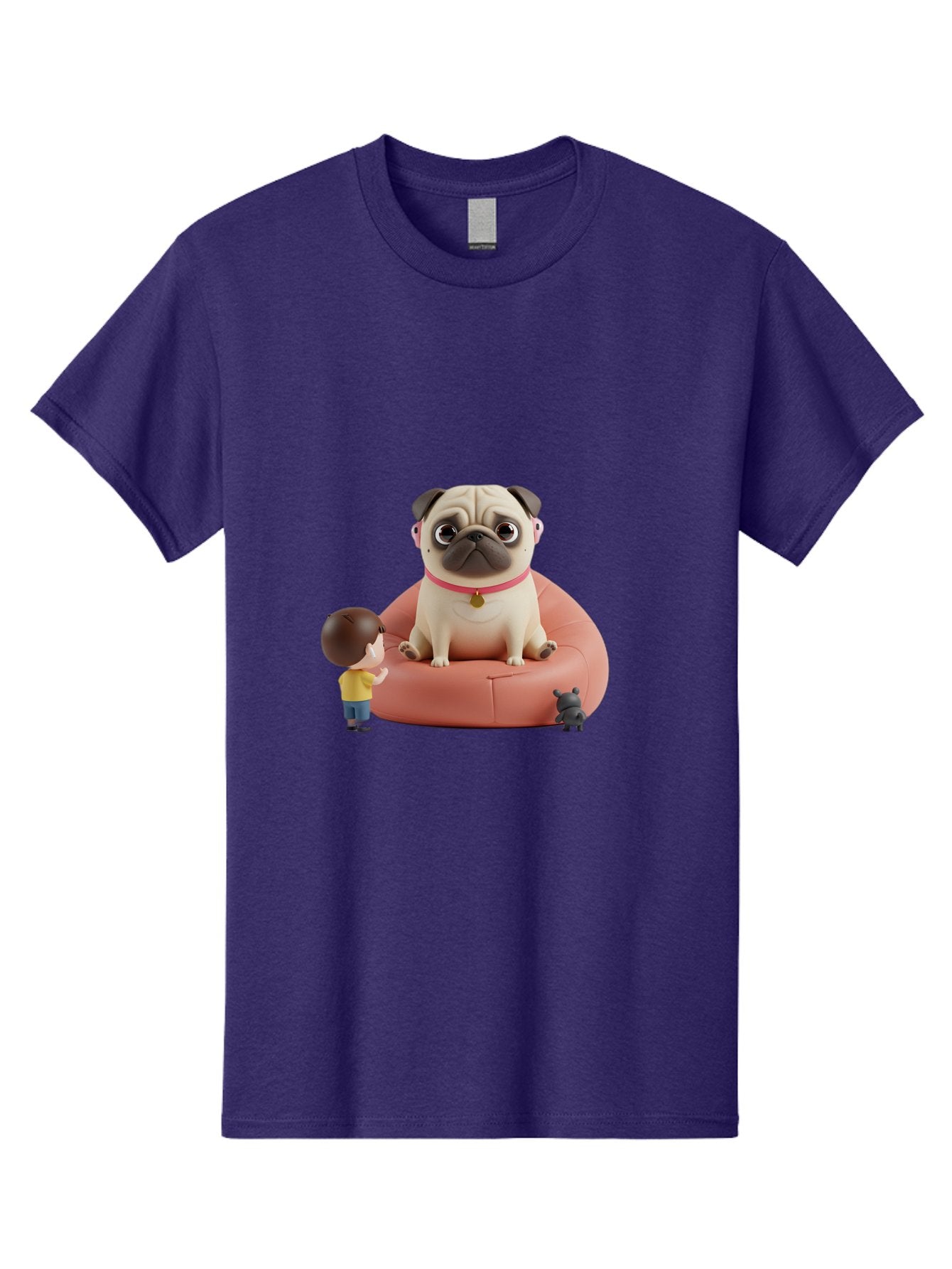 Pug-On-Bean-Bag Men'S Graphic Tee, 100% Cotton, Comfortable Casual Summer Wear, Machine Washable, Vintage Camera, Old Camera, Antique Camera, Black Camera, Classic Photography, Photography Equipment, Nostalgic Device, Film Camera, Camera Art Bai256 8
