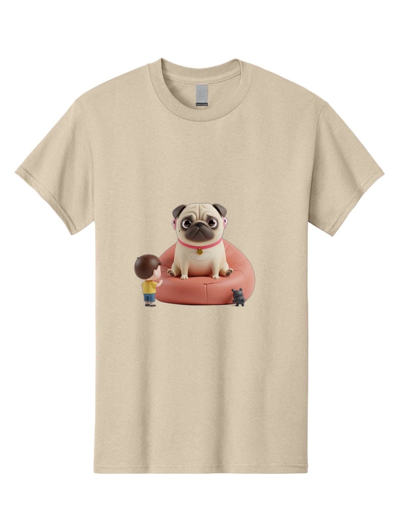 Pug-On-Bean-Bag Men'S Graphic Tee, 100% Cotton, Comfortable Casual Summer Wear, Machine Washable, Vintage Camera, Old Camera, Antique Camera, Black Camera, Classic Photography, Photography Equipment, Nostalgic Device, Film Camera, Camera Art Bai256 9