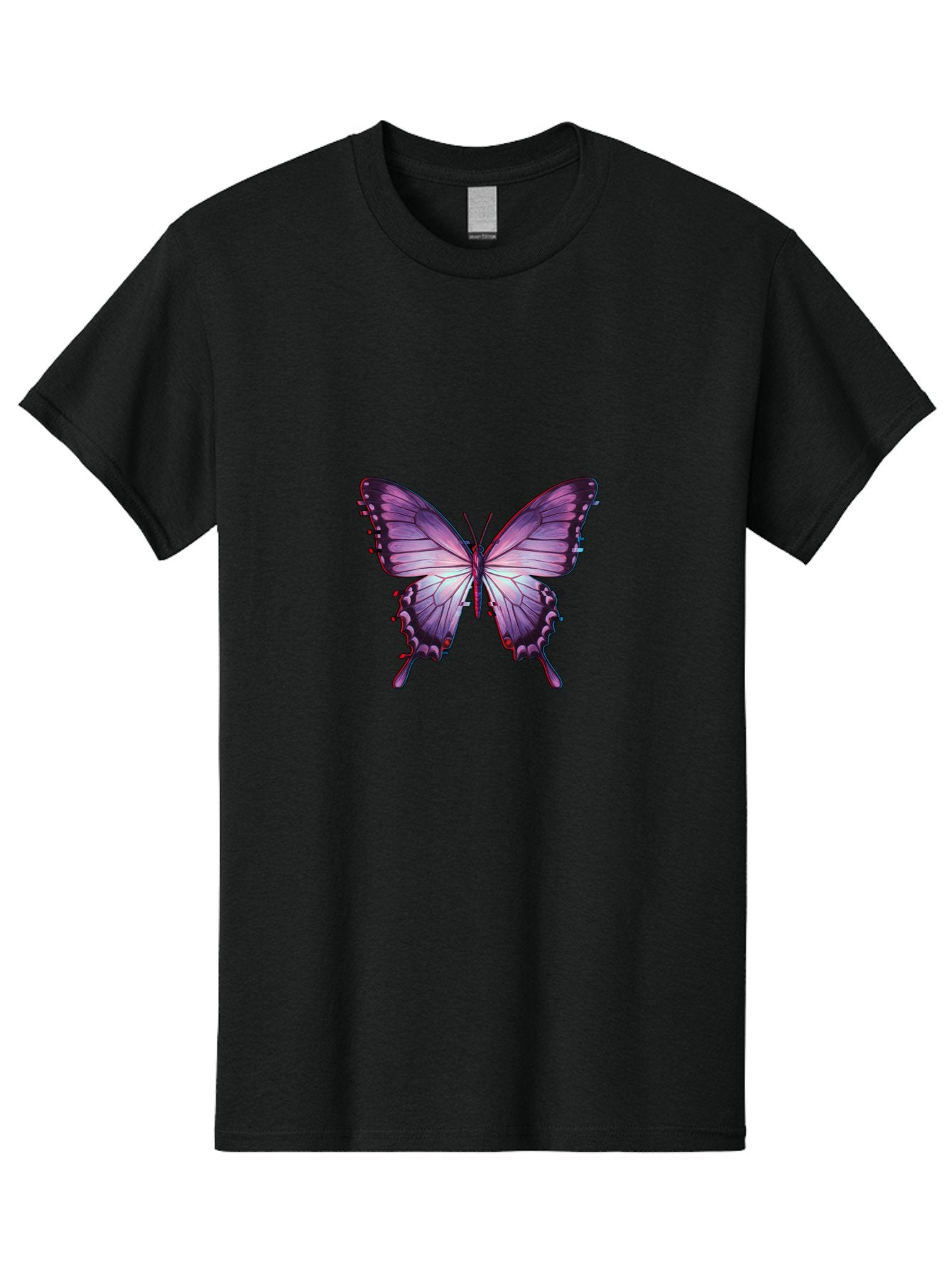 Purple-Butterfly-2 Men'S Graphic Tee, 100% Cotton, Comfortable Casual Summer Wear, Machine Washable, Vintage Camera, Old Camera, Antique Camera, Black Camera, Classic Photography, Photography Equipment, Nostalgic Device, Film Camera, Bai258 10