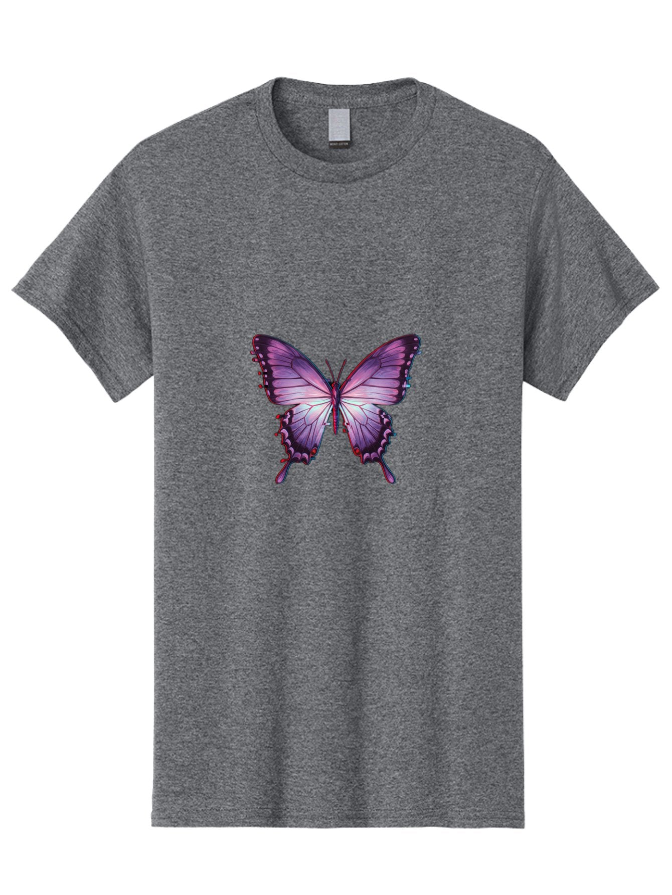 Purple-Butterfly-2 Men'S Graphic Tee, 100% Cotton, Comfortable Casual Summer Wear, Machine Washable, Vintage Camera, Old Camera, Antique Camera, Black Camera, Classic Photography, Photography Equipment, Nostalgic Device, Film Camera, Bai258 14