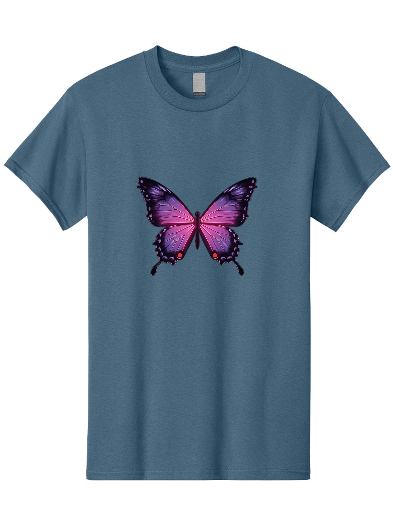 Purple-Butterfly-5 Men'S Graphic Tee, 100% Cotton, Comfortable Casual Summer Wear, Machine Washable, Vintage Camera, Old Camera, Antique Camera, Black Camera, Classic Photography, Photography Equipment, Nostalgic Device, Film Camera, Bai261 10