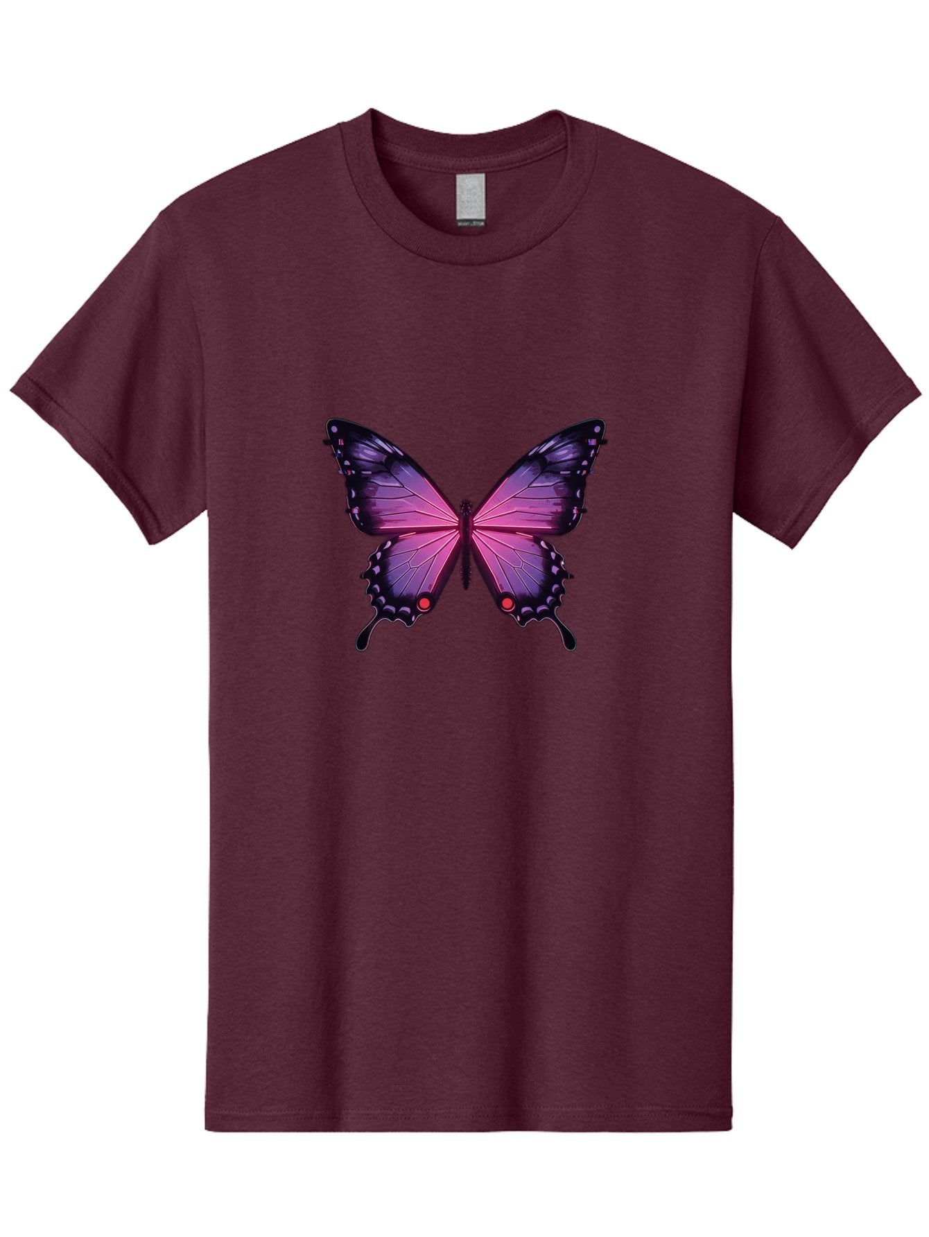 Purple-Butterfly-5 Men'S Graphic Tee, 100% Cotton, Comfortable Casual Summer Wear, Machine Washable, Vintage Camera, Old Camera, Antique Camera, Black Camera, Classic Photography, Photography Equipment, Nostalgic Device, Film Camera, Bai261 3