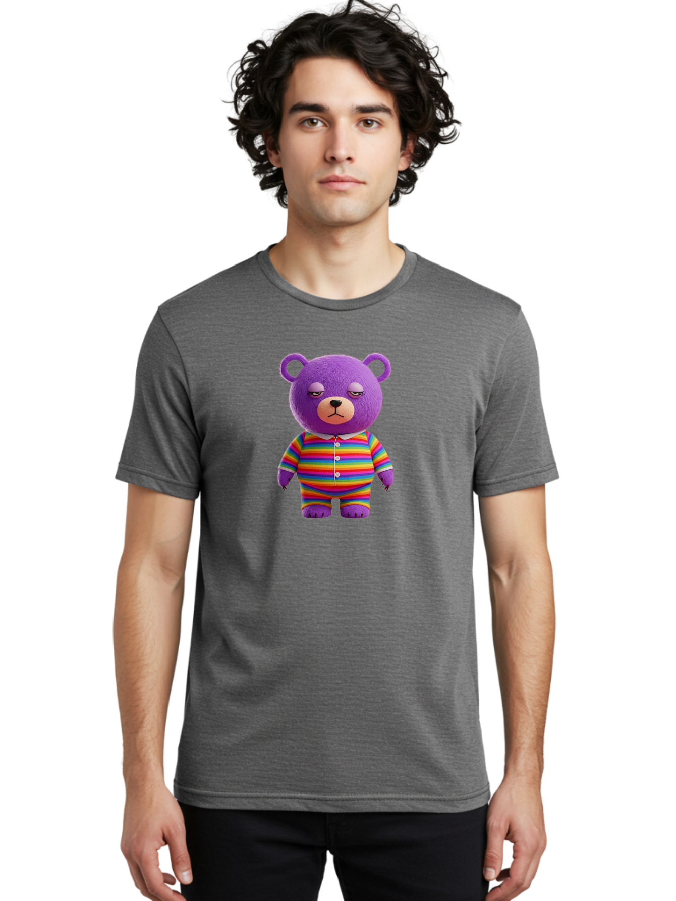 Purple-Teddy-Bear Men'S Graphic Tee, 100% Cotton, Comfortable Casual Summer Wear, Machine Washable, Vintage Camera, Old Camera, Antique Camera, Black Camera, Classic Photography, Photography Equipment, Nostalgic Device, Film Camera, Camera Art Bai263 19