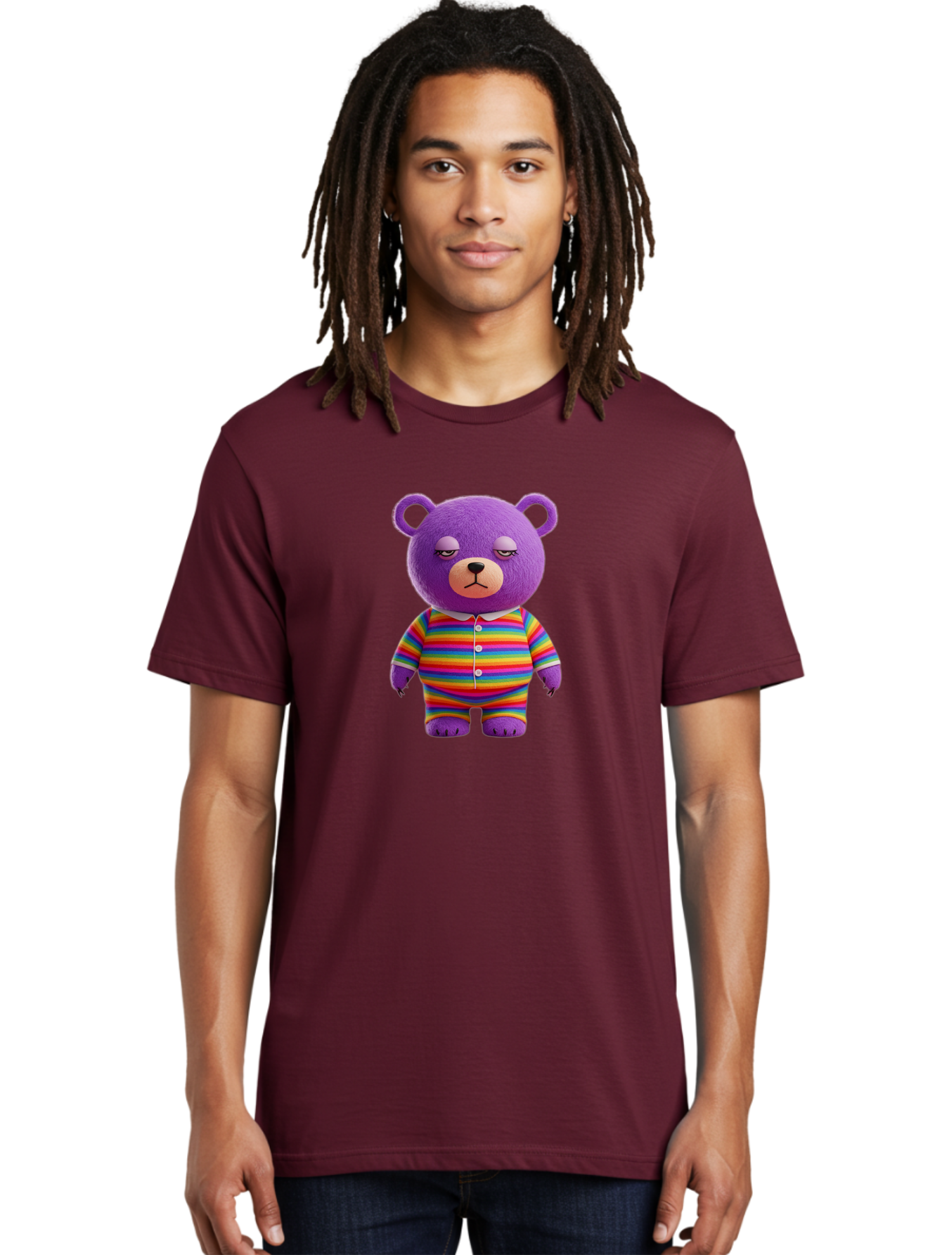 Purple-Teddy-Bear Men'S Graphic Tee, 100% Cotton, Comfortable Casual Summer Wear, Machine Washable, Vintage Camera, Old Camera, Antique Camera, Black Camera, Classic Photography, Photography Equipment, Nostalgic Device, Film Camera, Camera Art Bai263 16