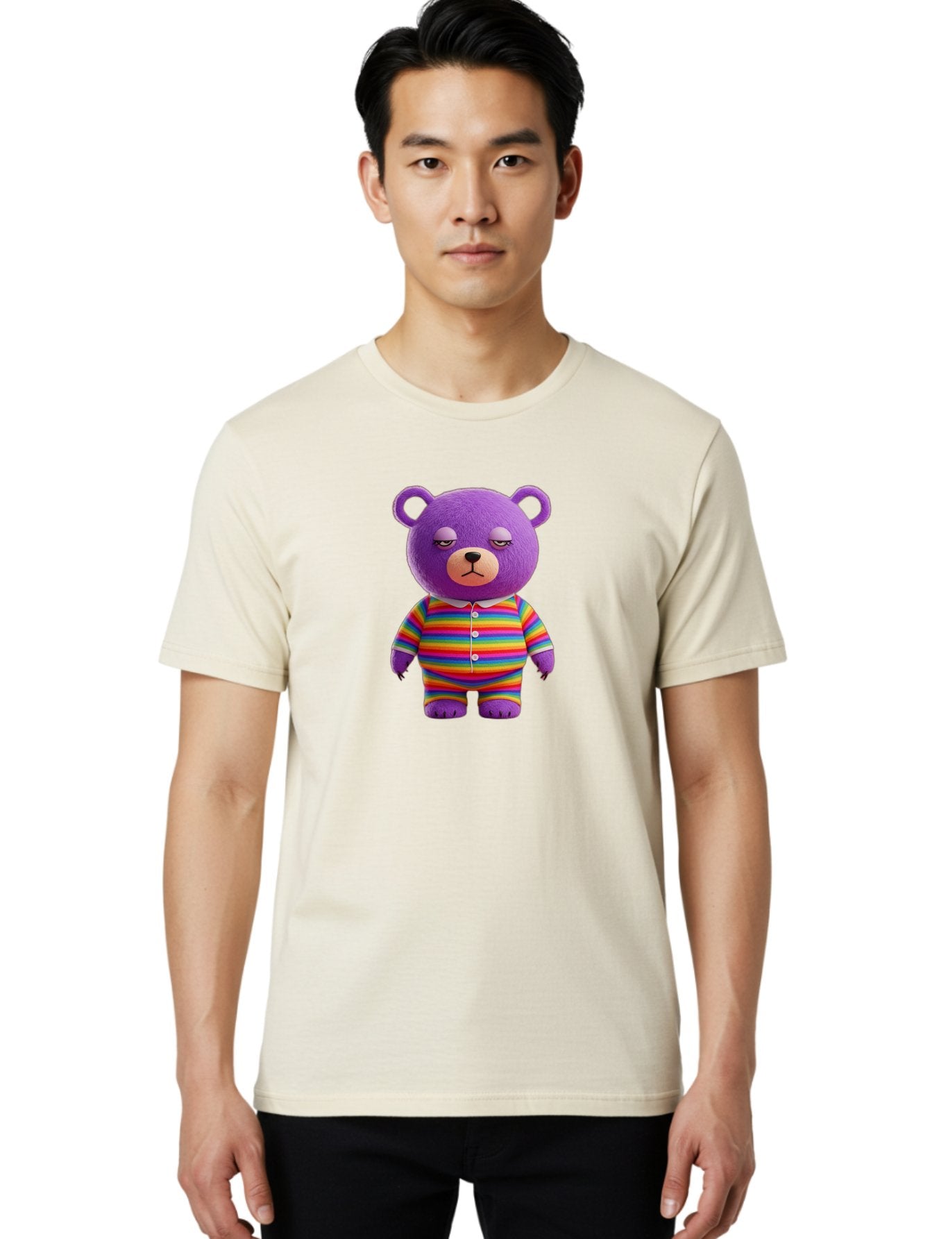 Purple-Teddy-Bear Men'S Graphic Tee, 100% Cotton, Comfortable Casual Summer Wear, Machine Washable, Vintage Camera, Old Camera, Antique Camera, Black Camera, Classic Photography, Photography Equipment, Nostalgic Device, Film Camera, Camera Art Bai263 28