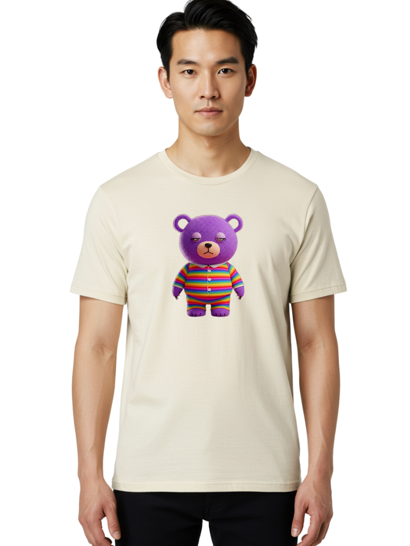 Purple-Teddy-Bear Men'S Graphic Tee, 100% Cotton, Comfortable Casual Summer Wear, Machine Washable, Vintage Camera, Old Camera, Antique Camera, Black Camera, Classic Photography, Photography Equipment, Nostalgic Device, Film Camera, Camera Art Bai263 18