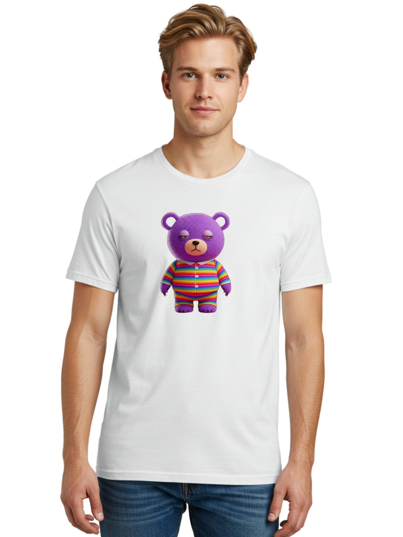 Purple-Teddy-Bear Men'S Graphic Tee, 100% Cotton, Comfortable Casual Summer Wear, Machine Washable, Vintage Camera, Old Camera, Antique Camera, Black Camera, Classic Photography, Photography Equipment, Nostalgic Device, Film Camera, Camera Art Bai263 22